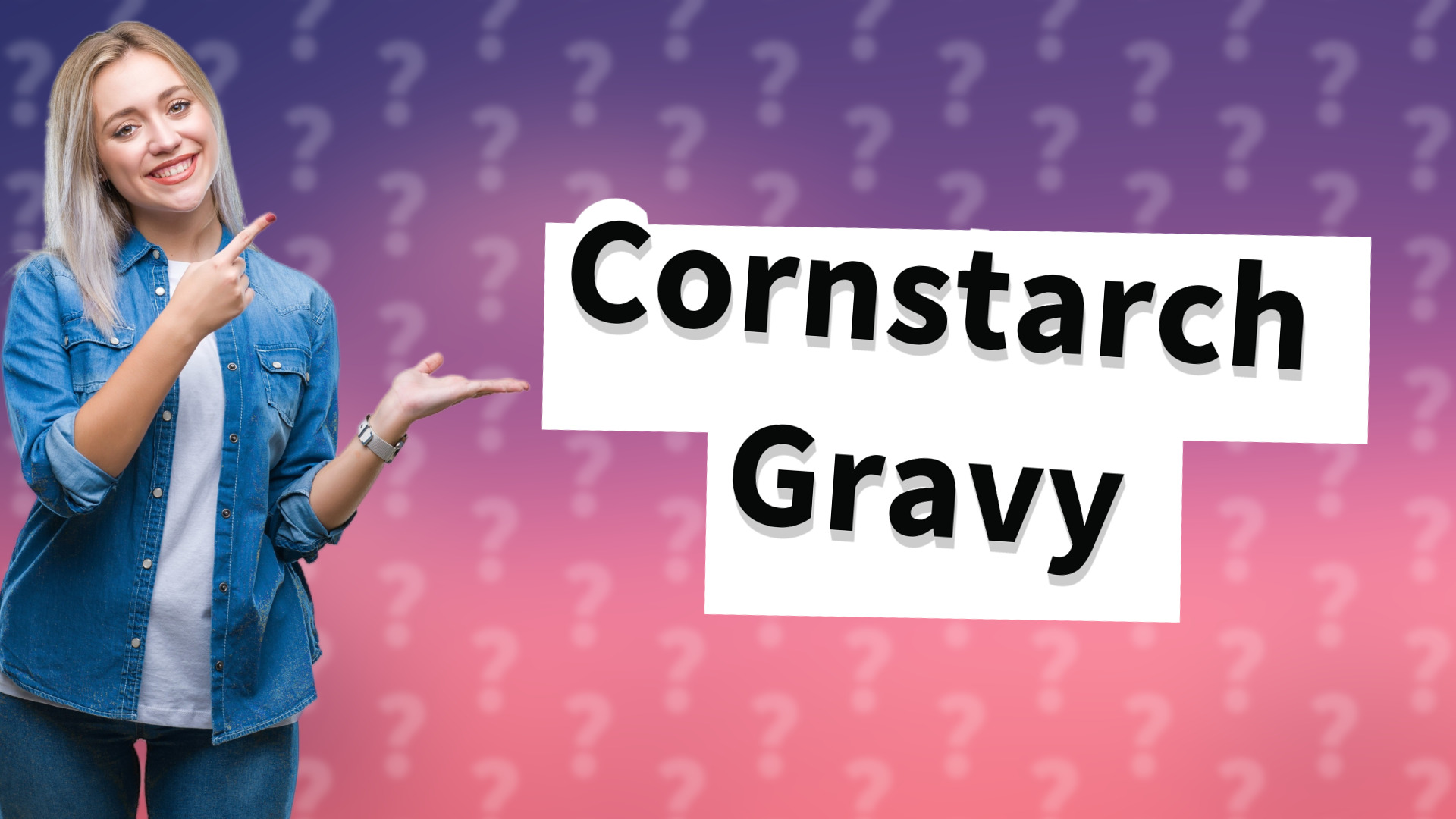 Cornstarch Gravy