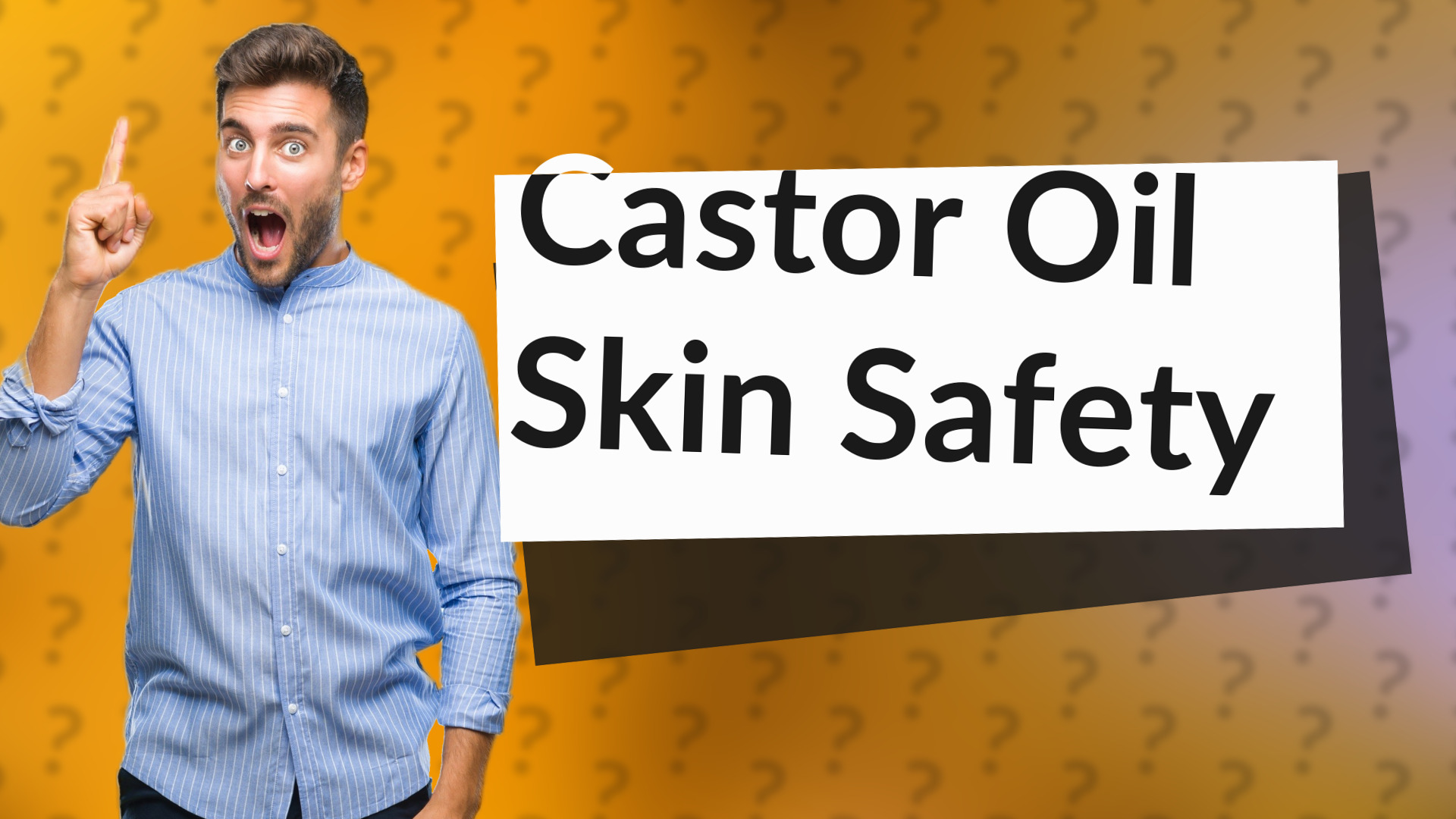 Castor Oil Skin Safety