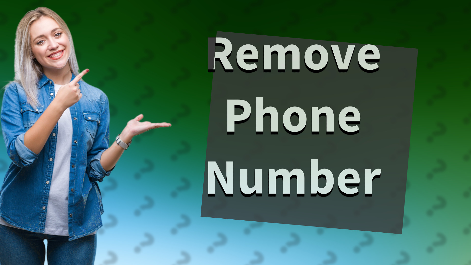 Remove Phone Number