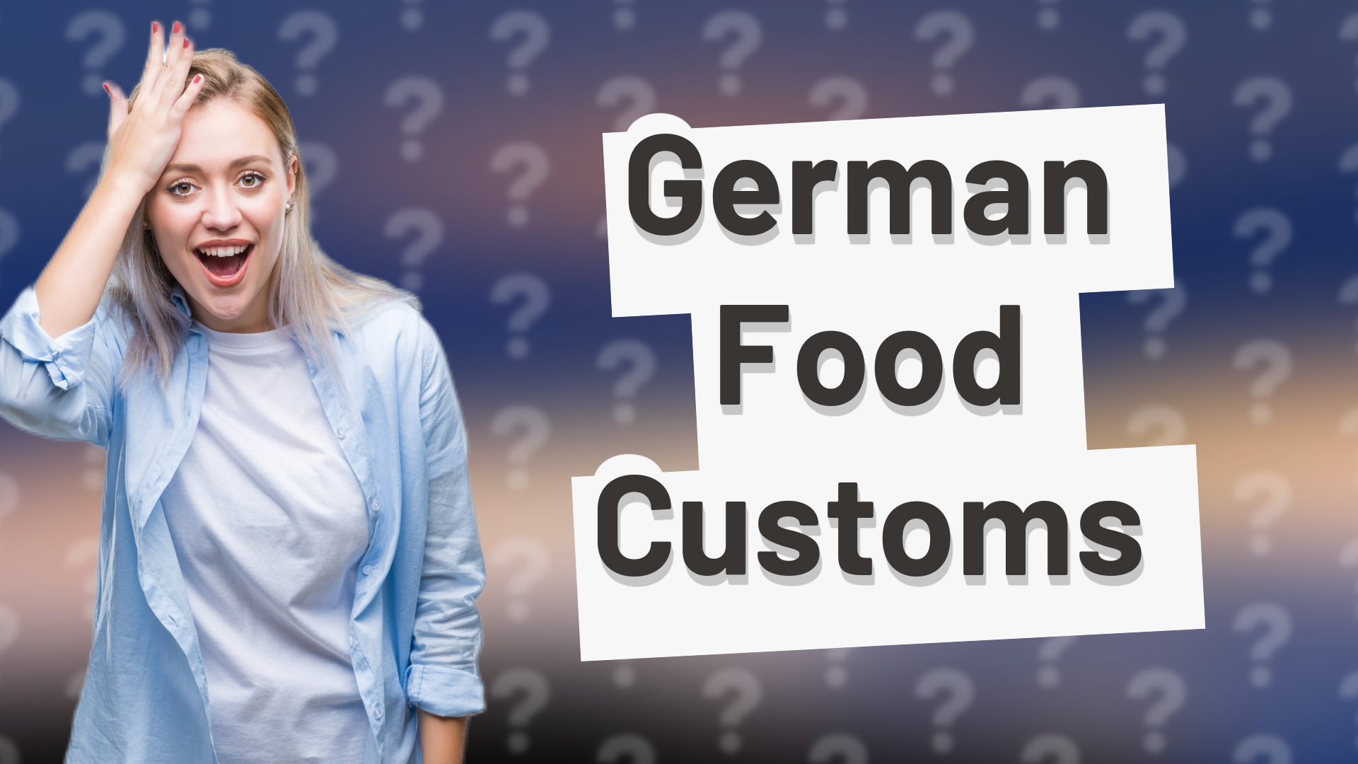 German Food Customs