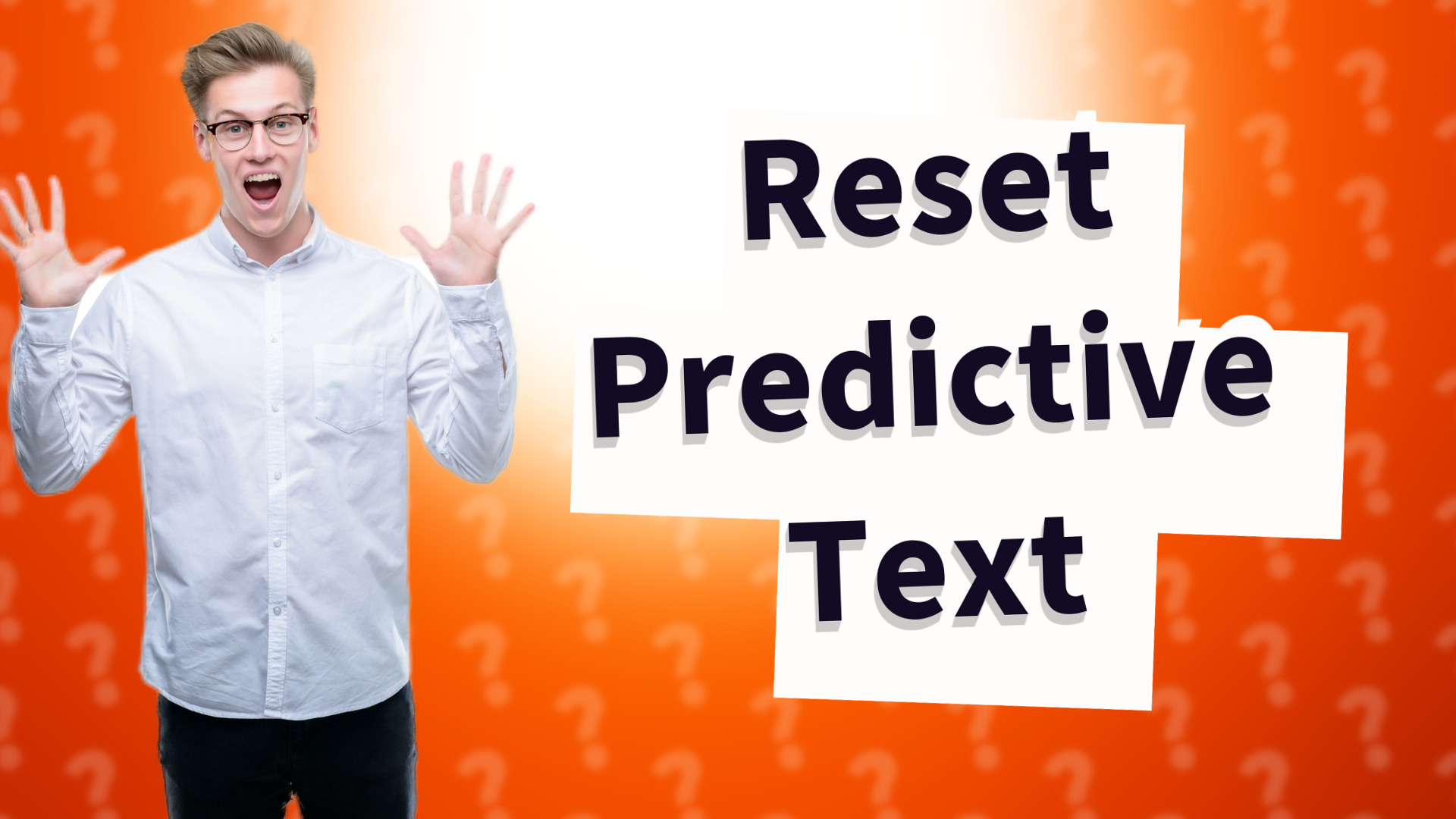 Reset Predictive Text