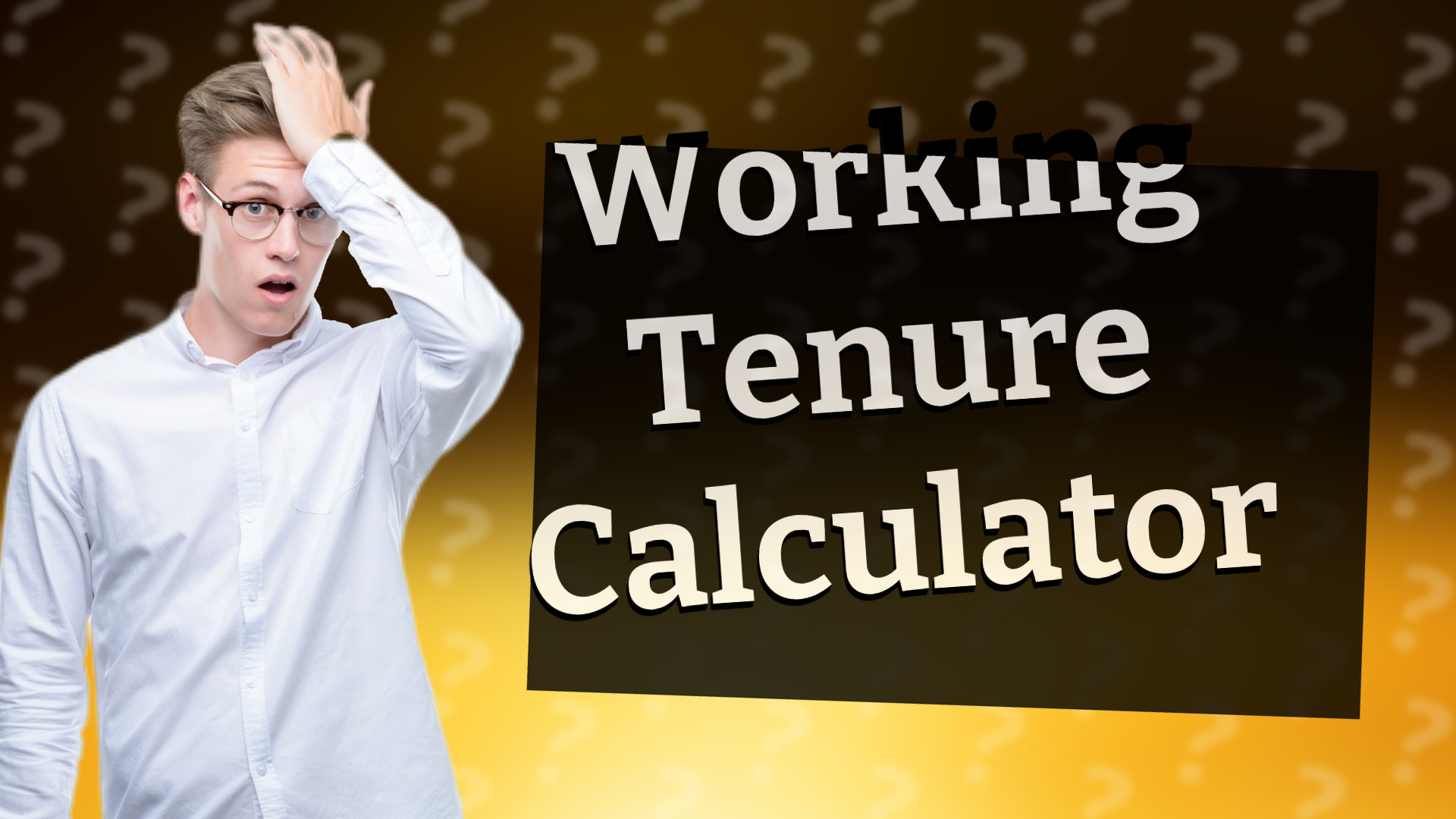 Working Tenure Calculator