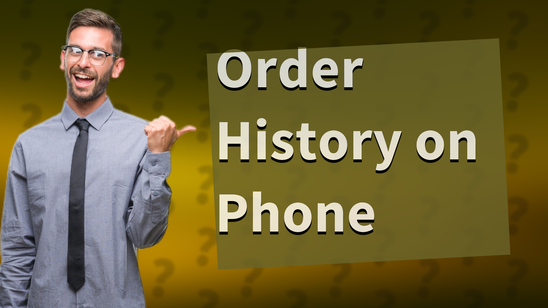 Order History on Phone