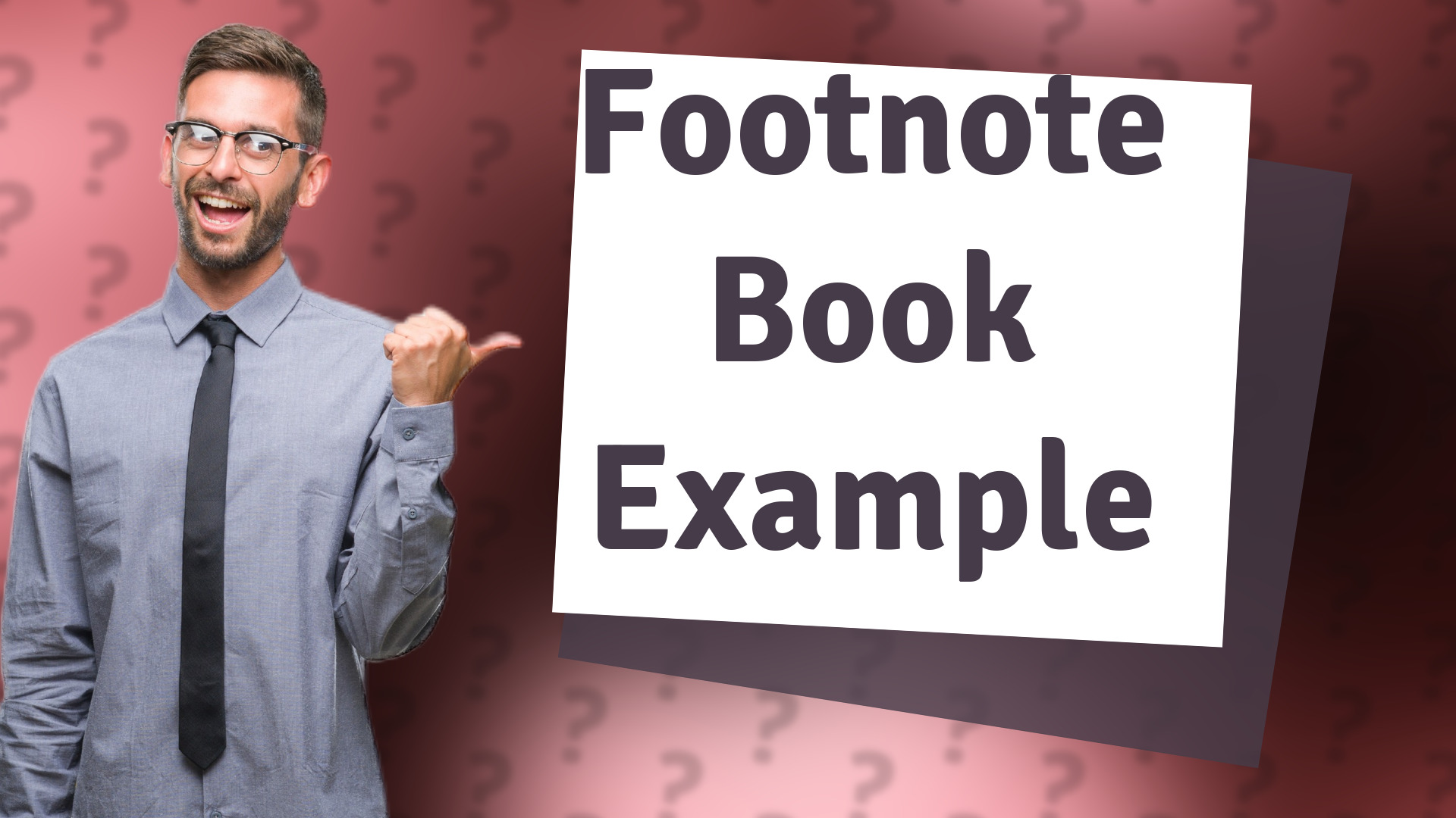 Footnote Book Example