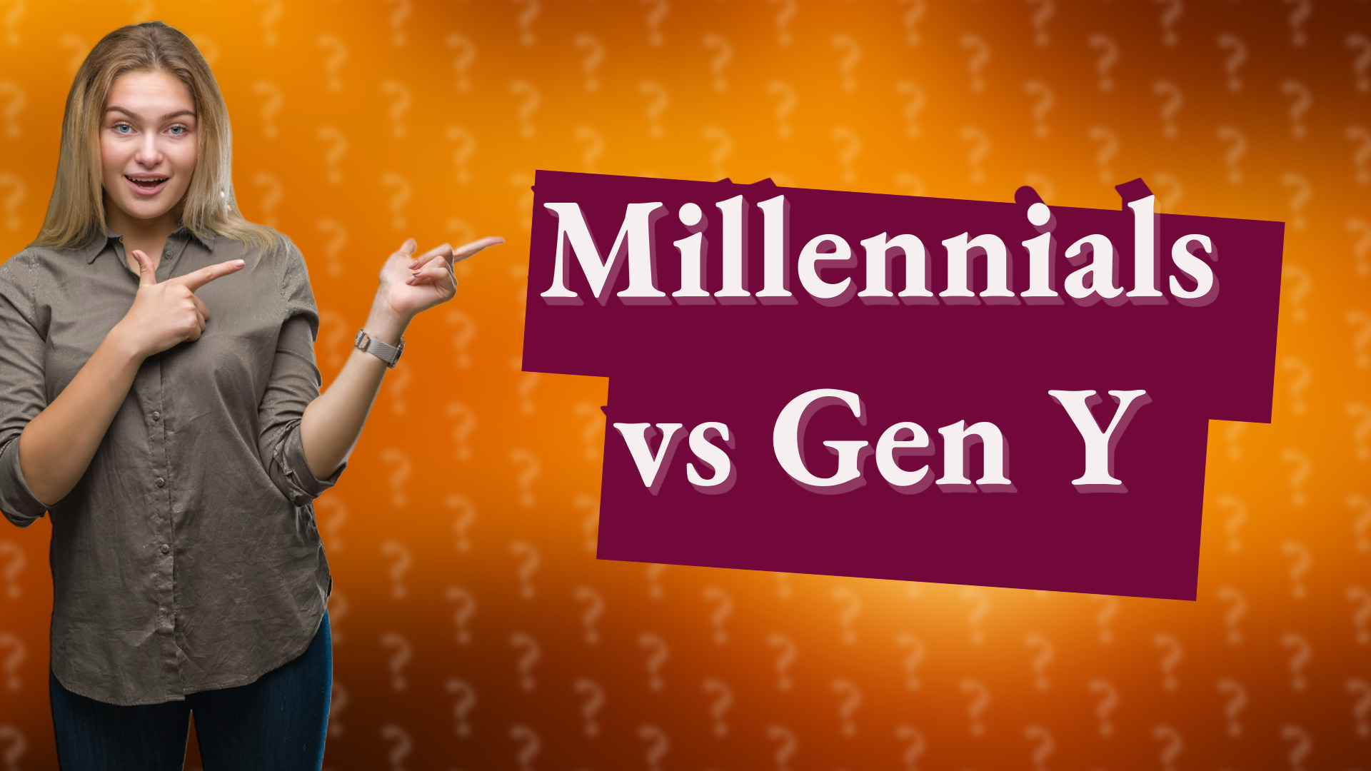 Millennials vs Gen Y