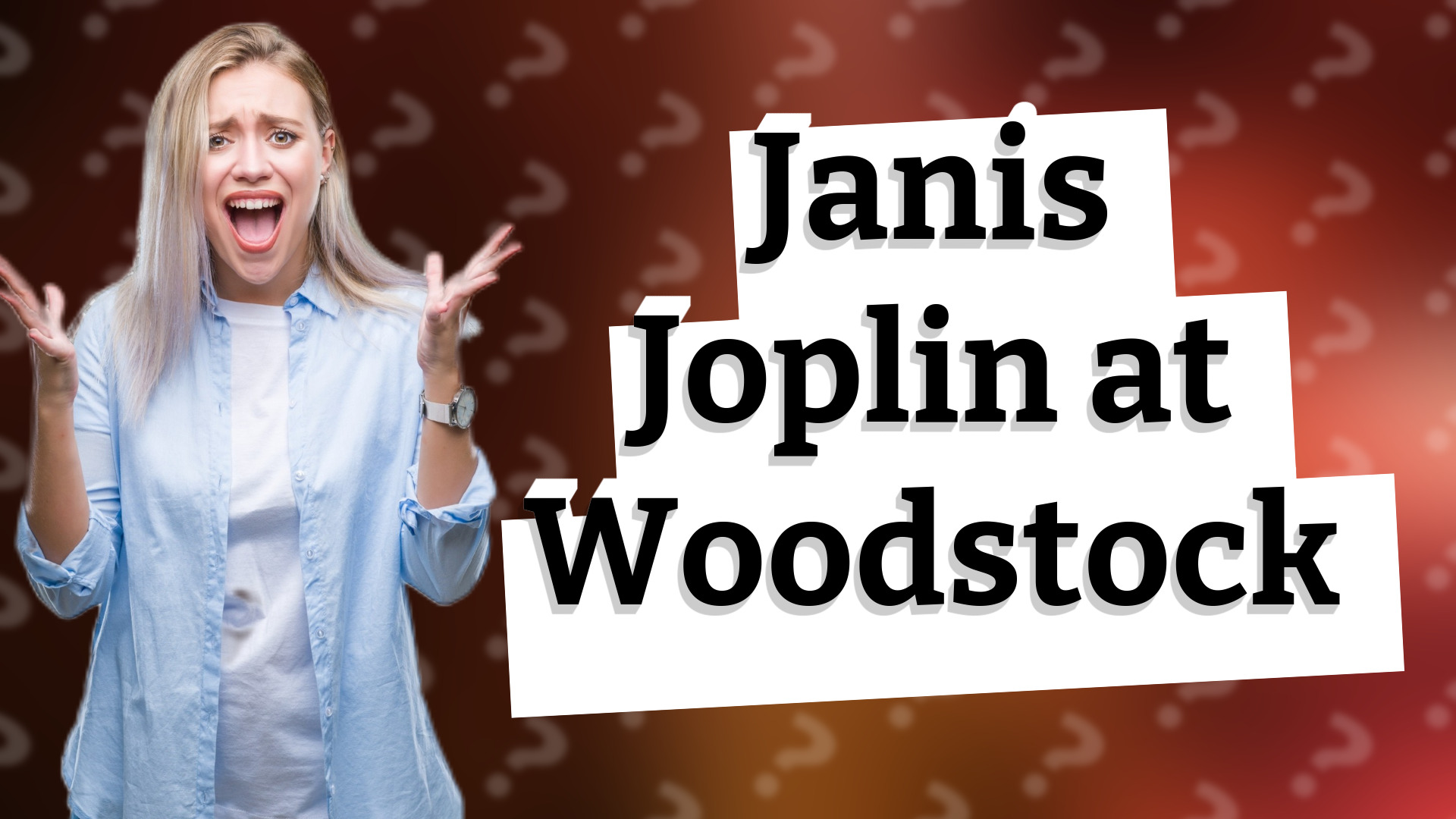 Janis Joplin at Woodstock