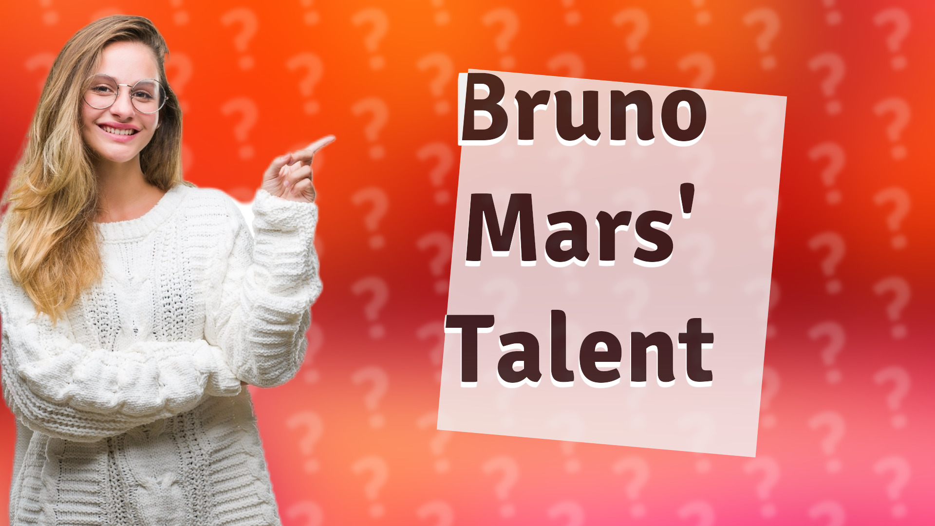 Bruno Mars' Talent