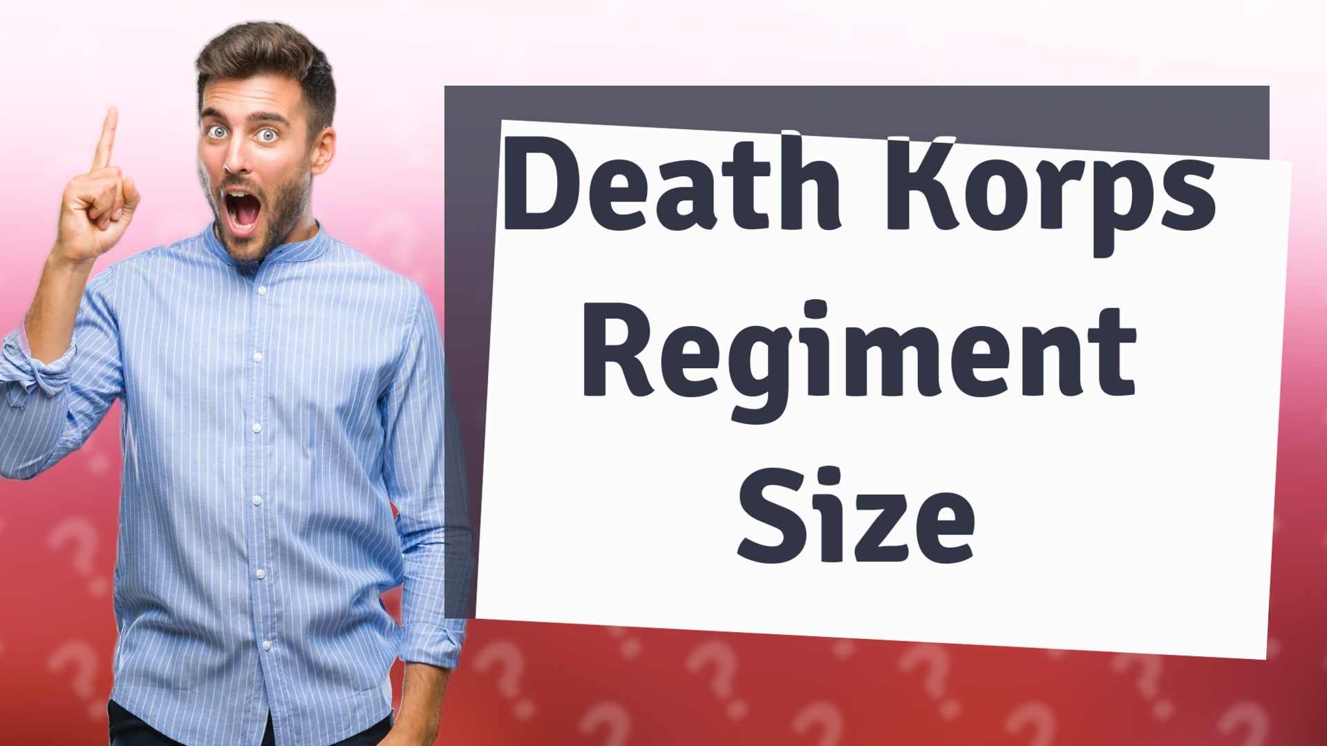 Death Korps Regiment Size