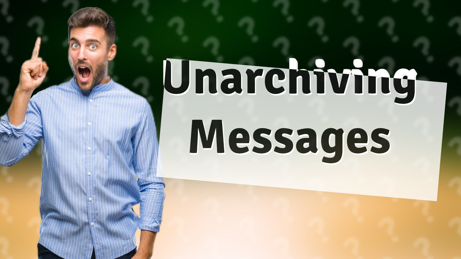 Unarchiving Messages