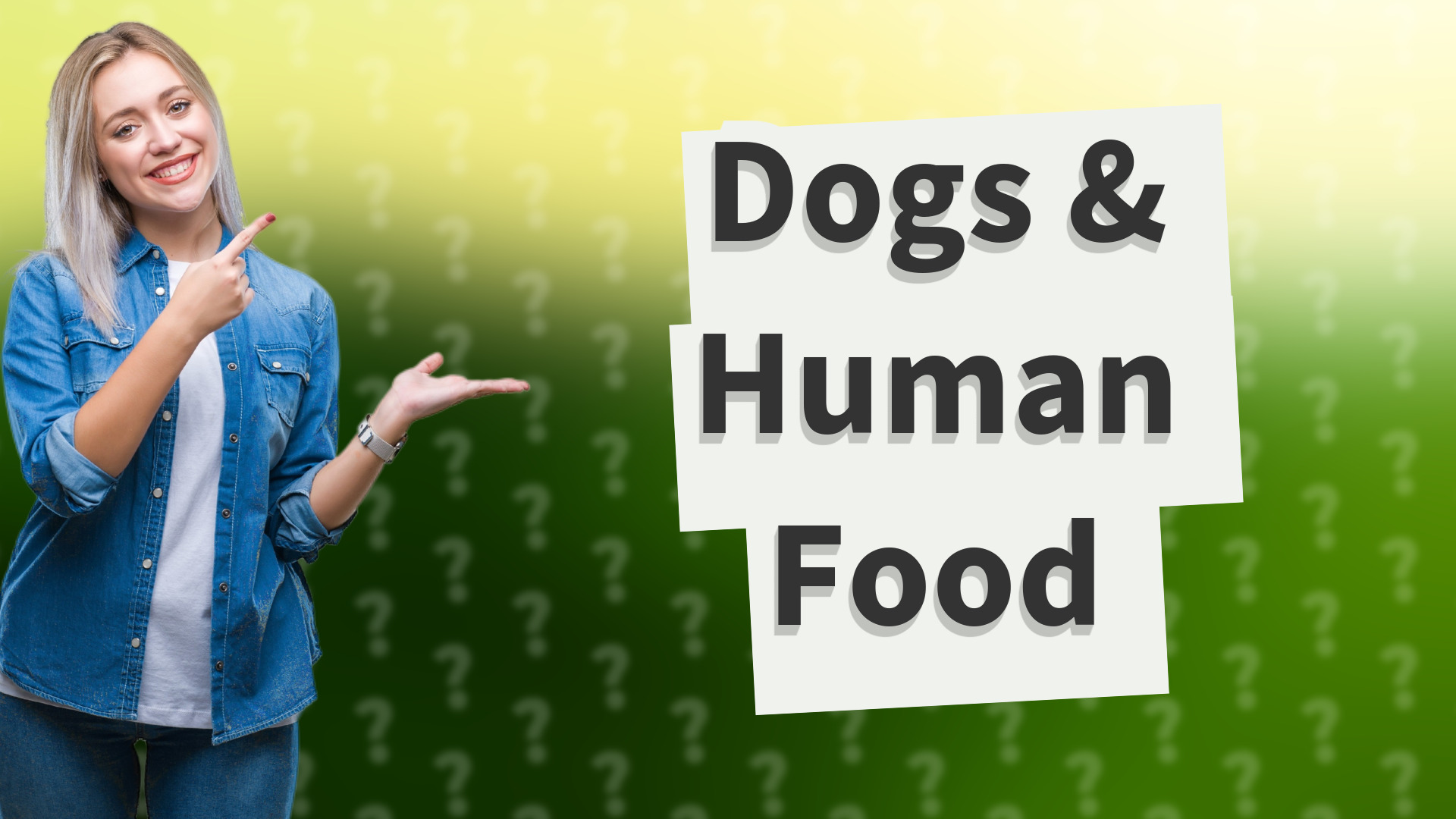 Dogs & Human Food