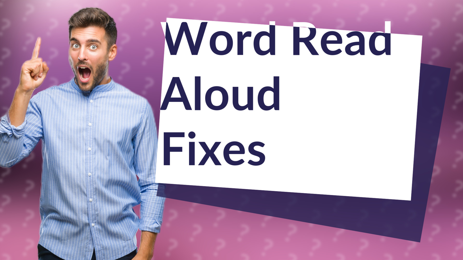 Word Read Aloud Fixes