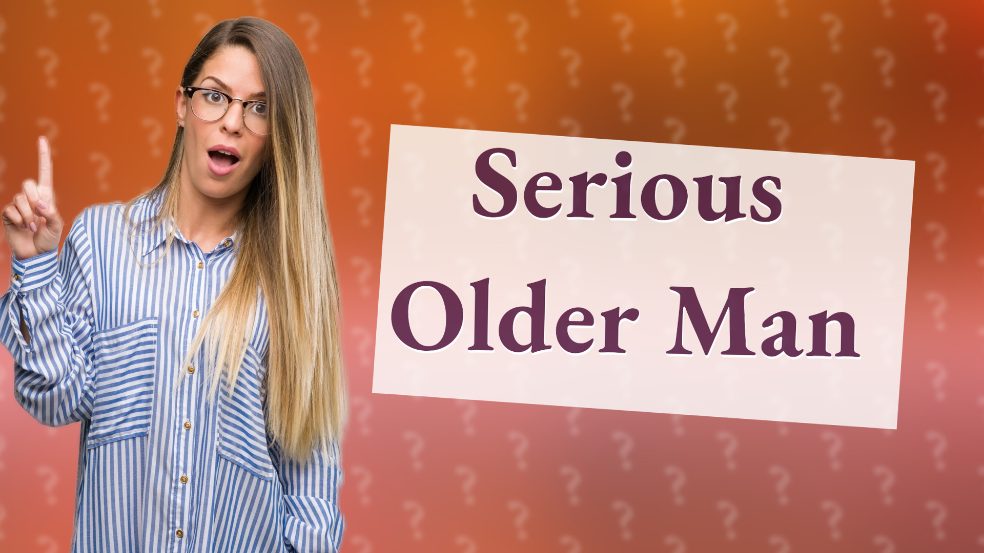 Serious Older Man