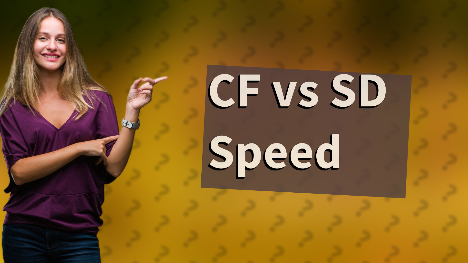 CF vs SD Speed