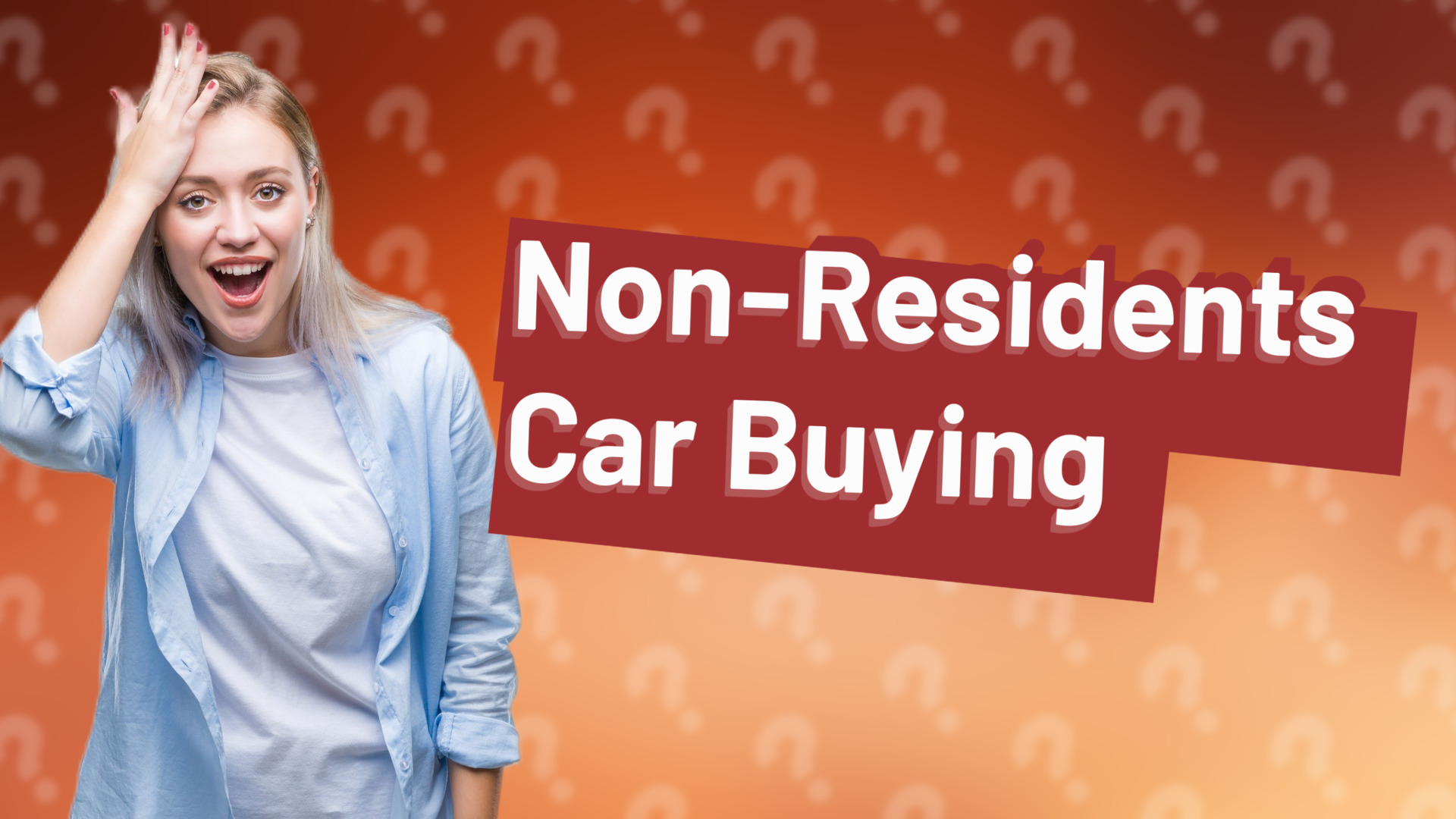 Non-Residents Car Buying