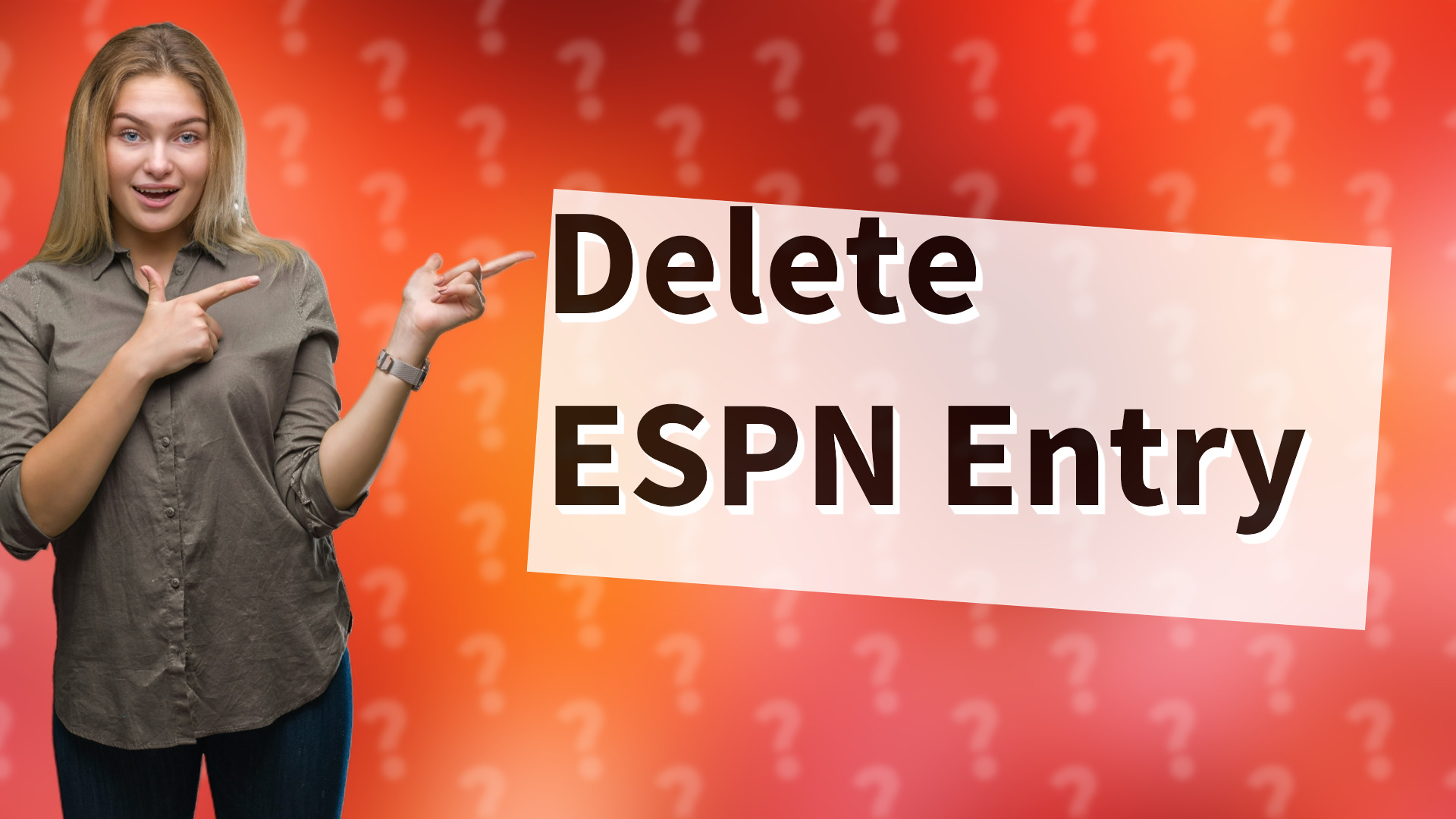 Delete ESPN Entry