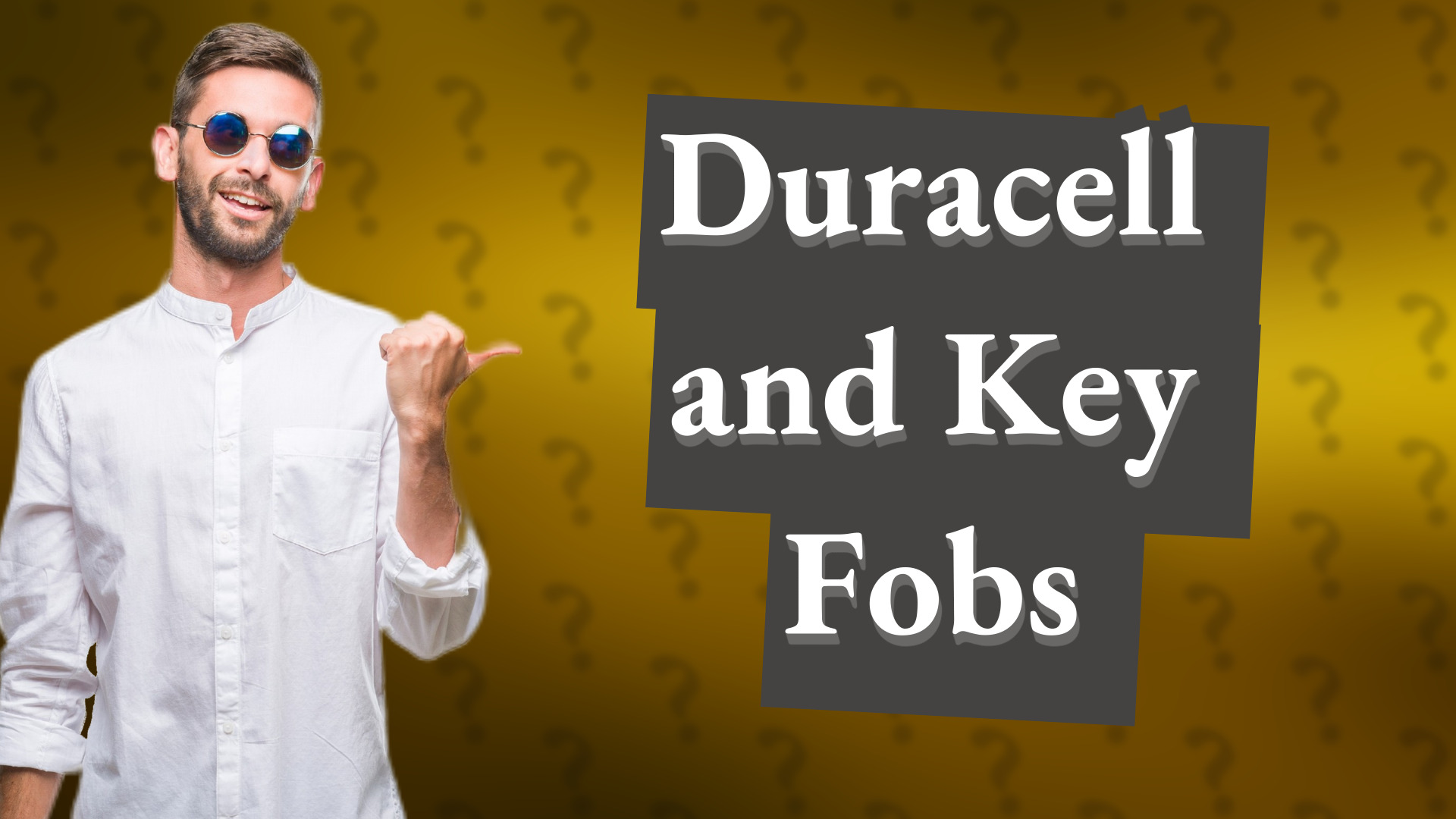 Duracell and Key Fobs