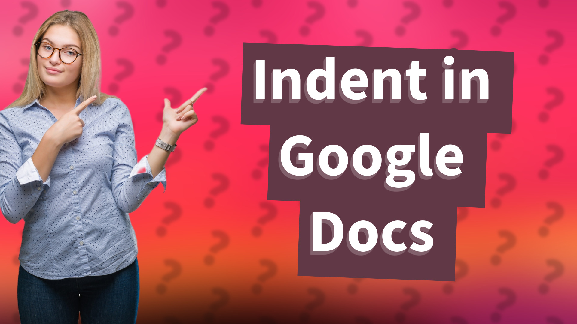 Indent in Google Docs