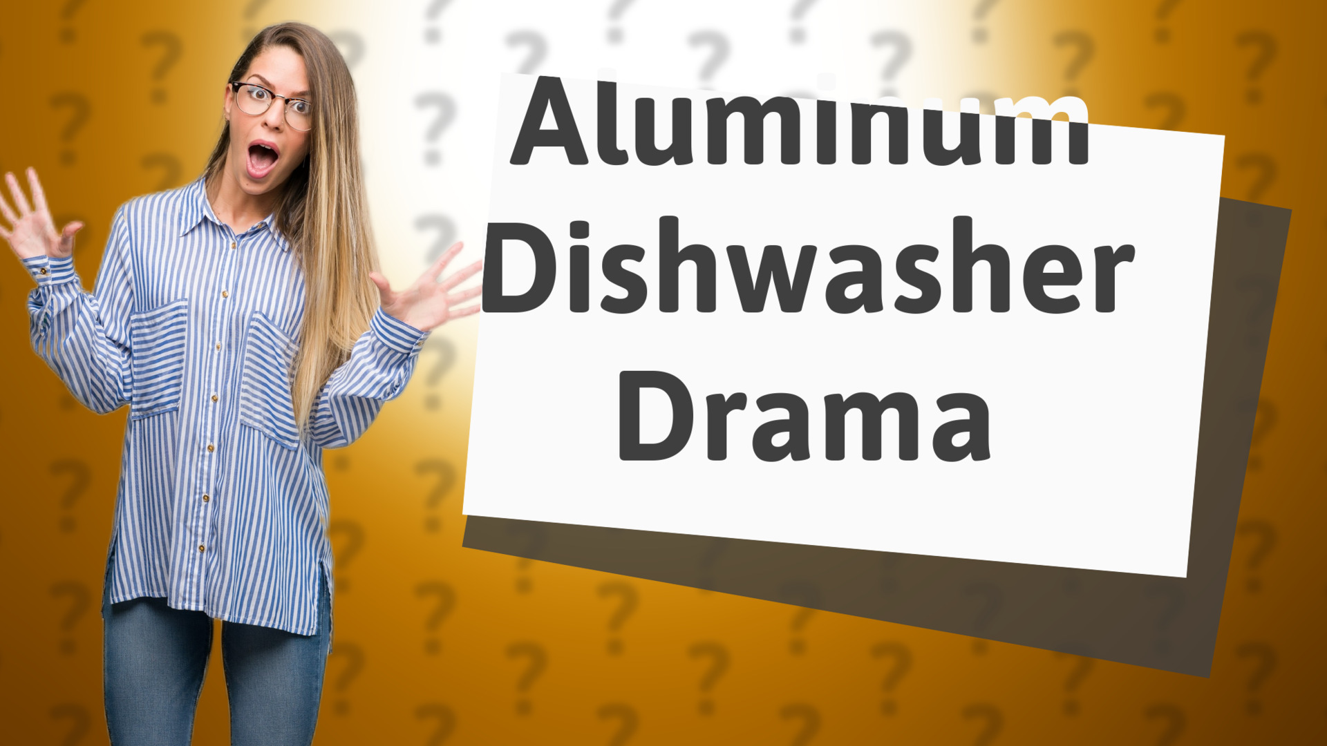 Aluminum Dishwasher Drama