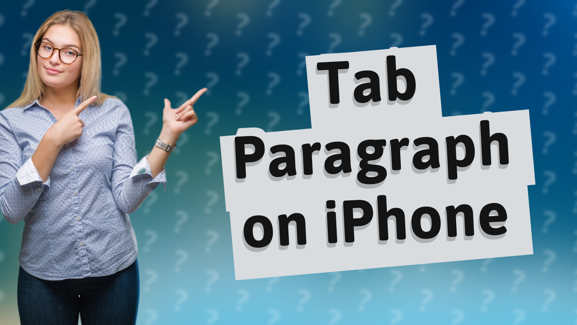 Tab Paragraph on iPhone