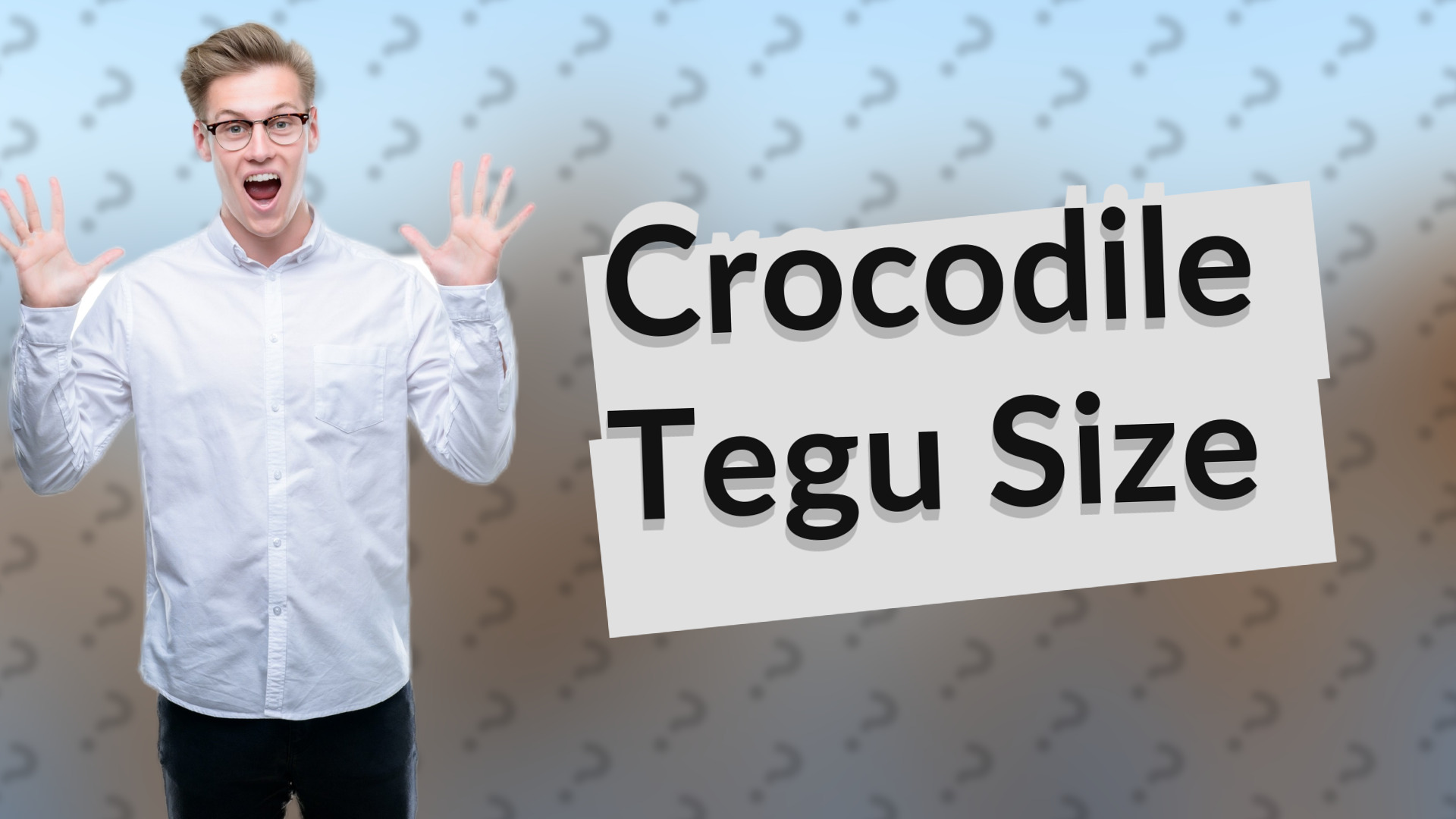 Crocodile Tegu Size