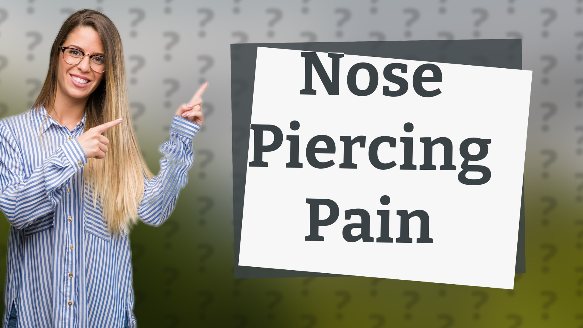 Nose Piercing Pain