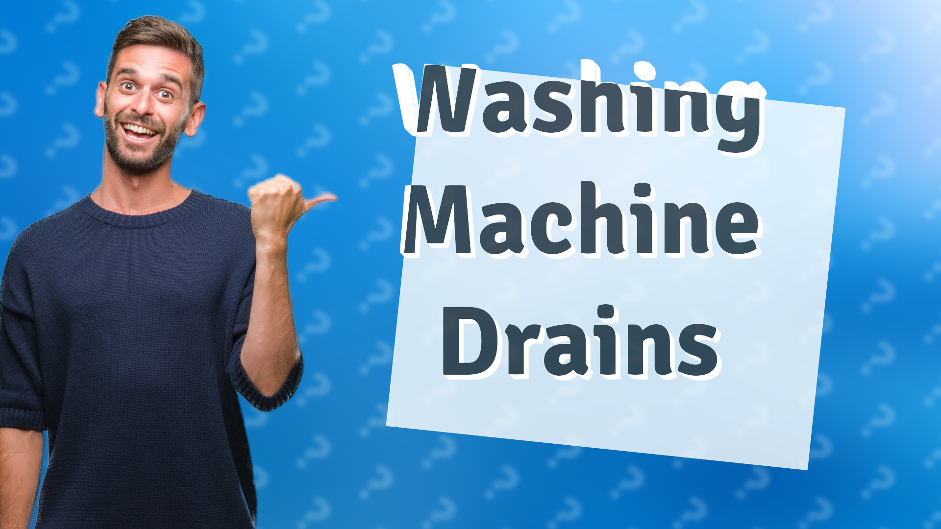 Washing Machine Drains