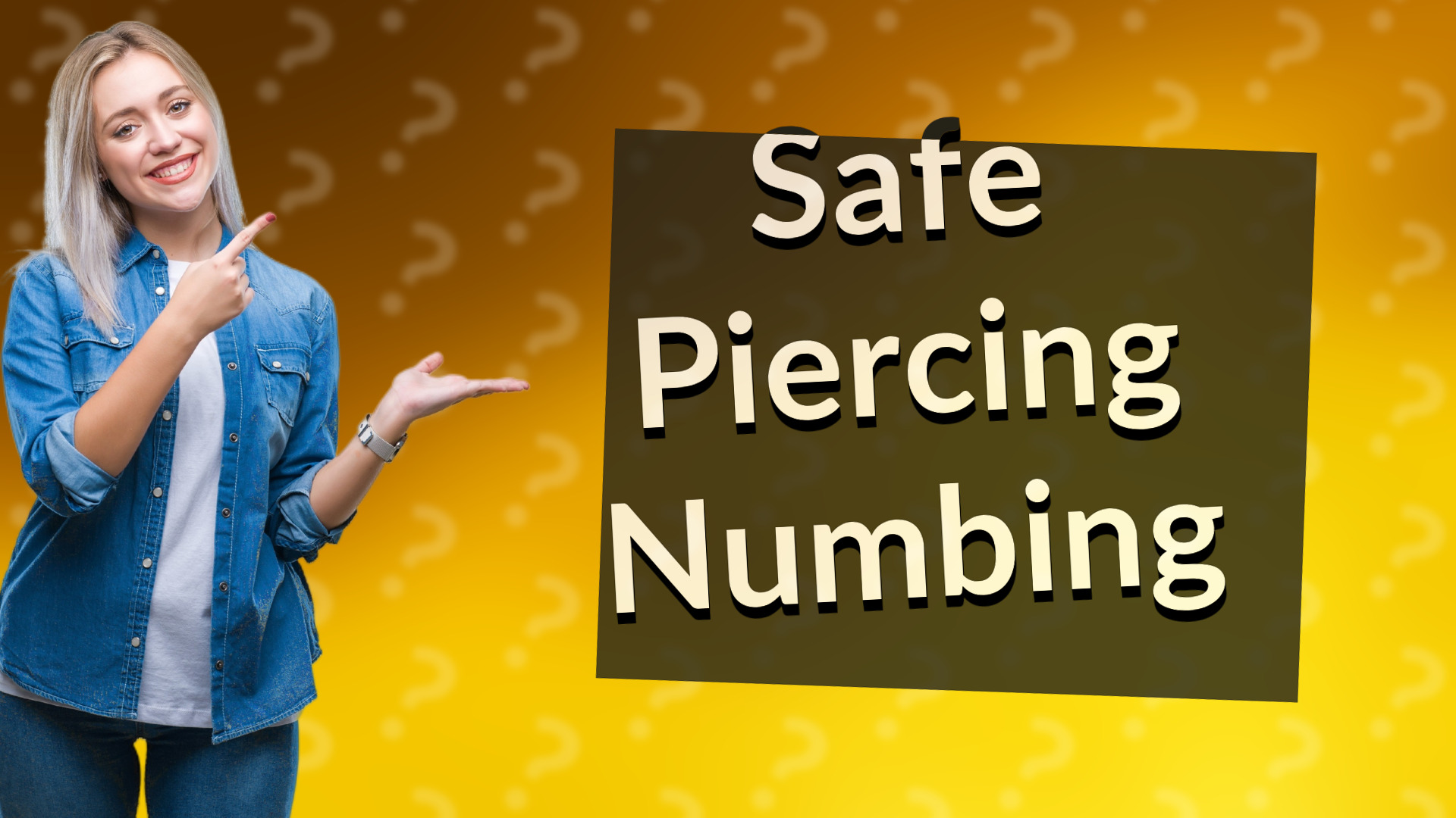 Safe Piercing Numbing