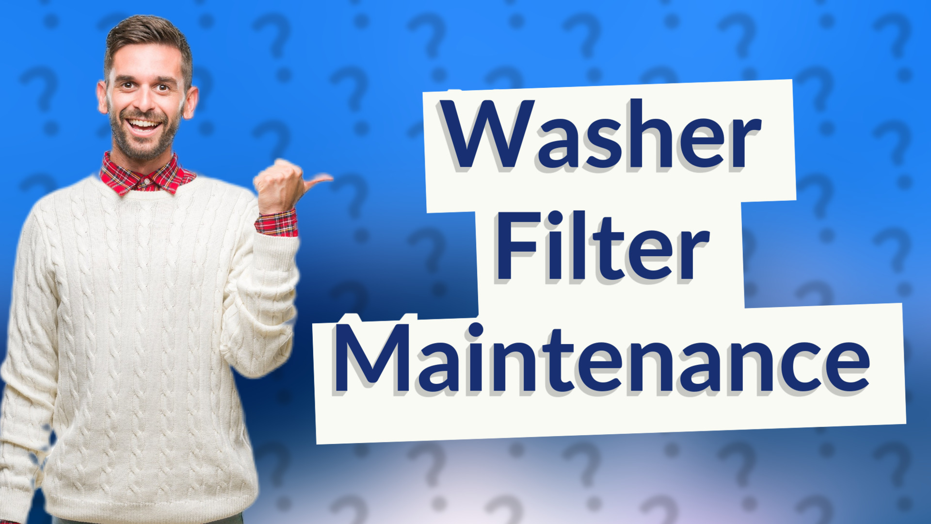 Washer Filter Maintenance