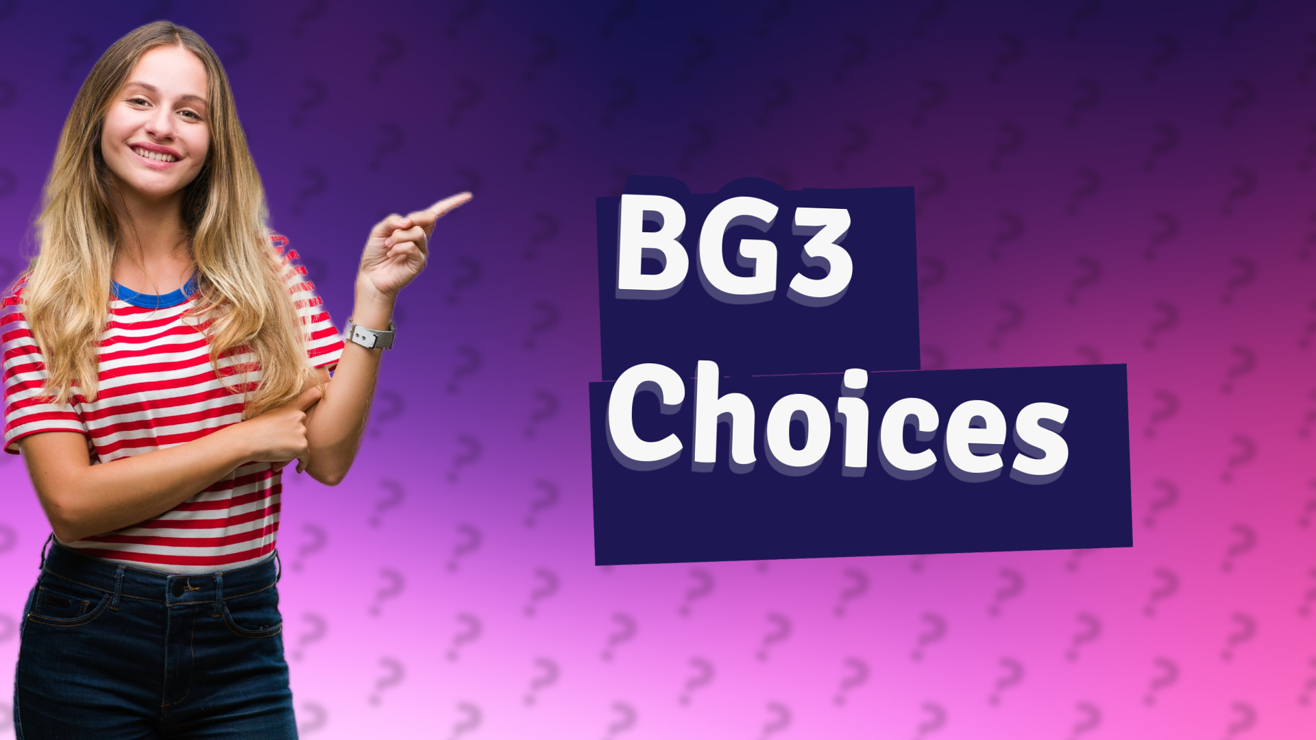 BG3 Choices