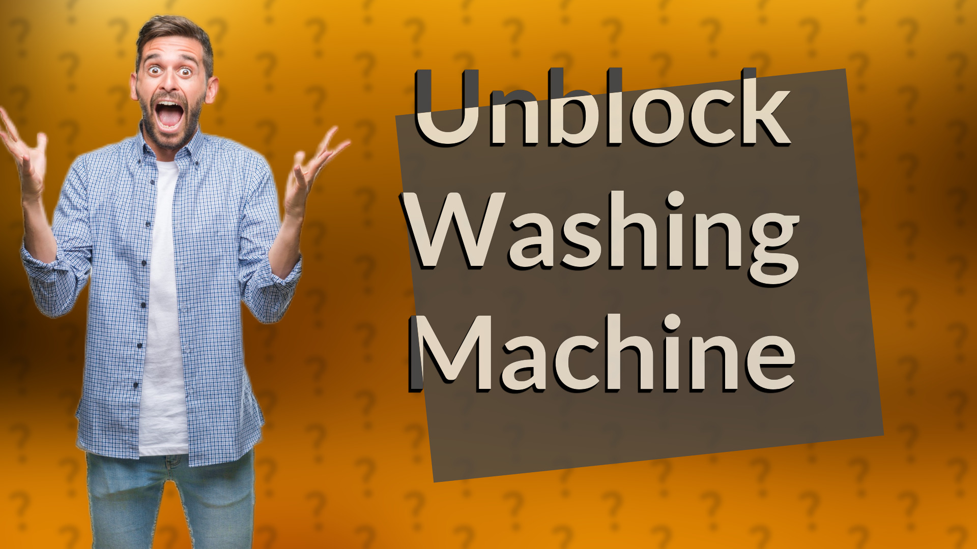Unblock Washing Machine