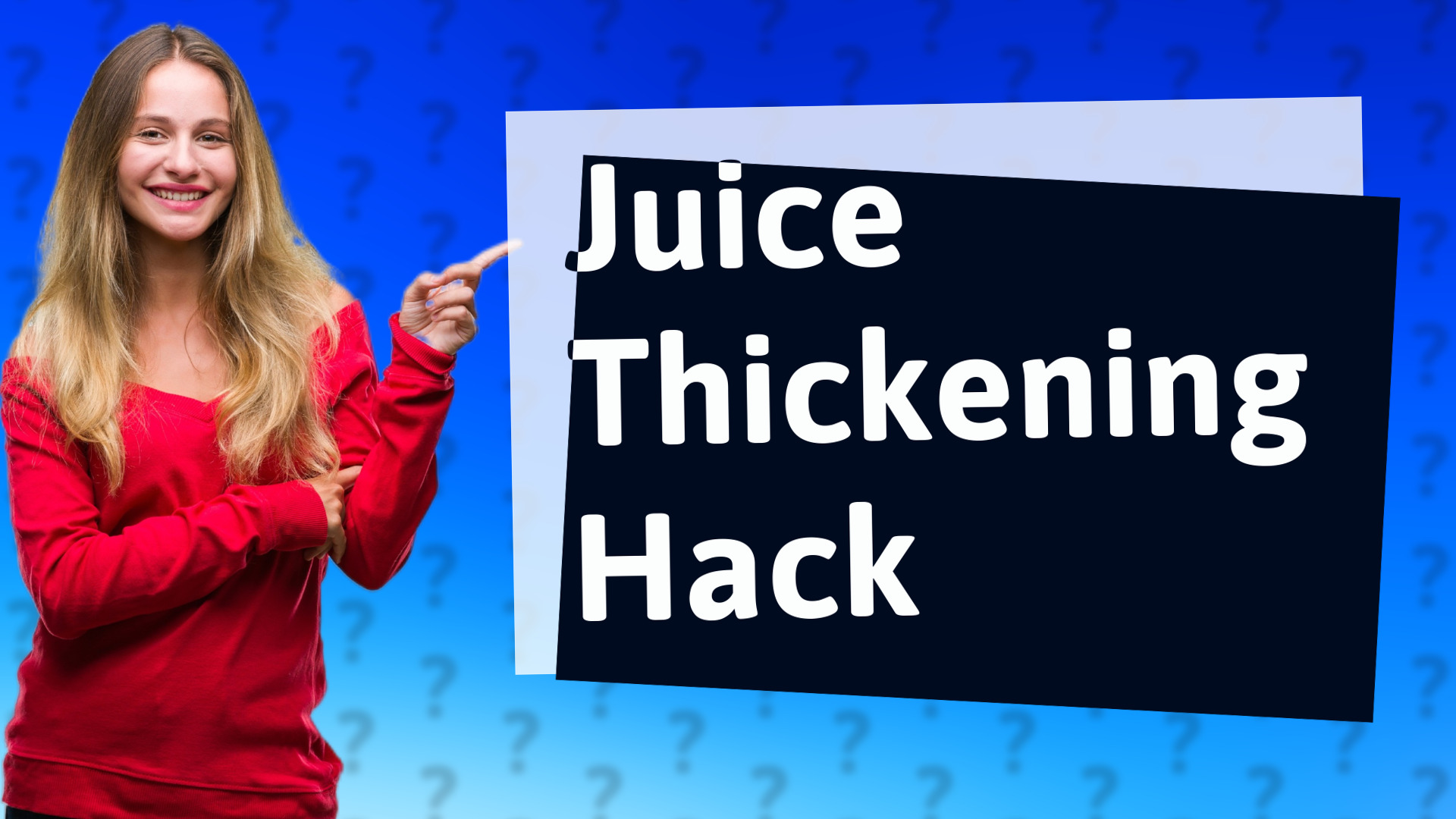 Juice Thickening Hack