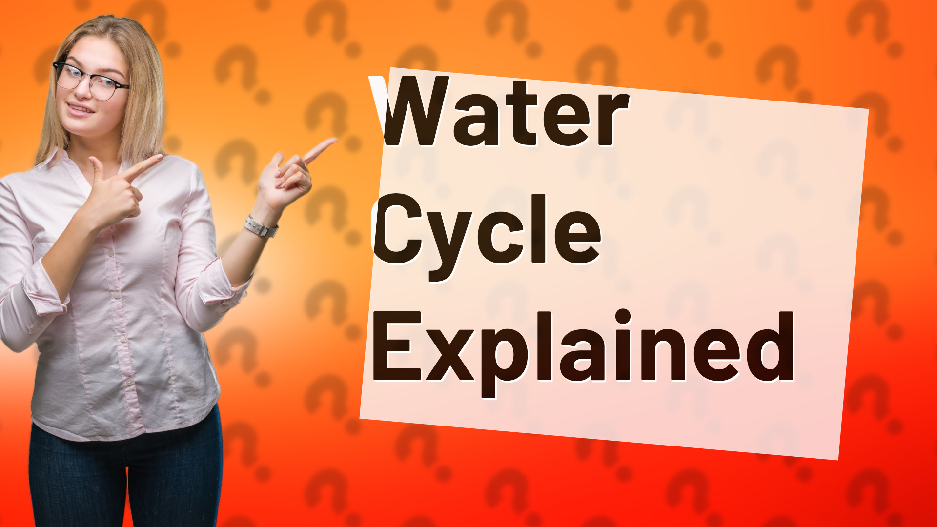 Water Cycle Explained