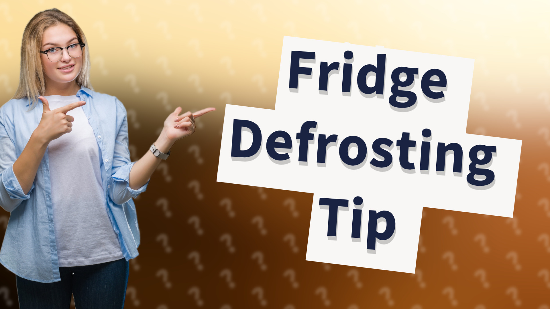 Fridge Defrosting Tip