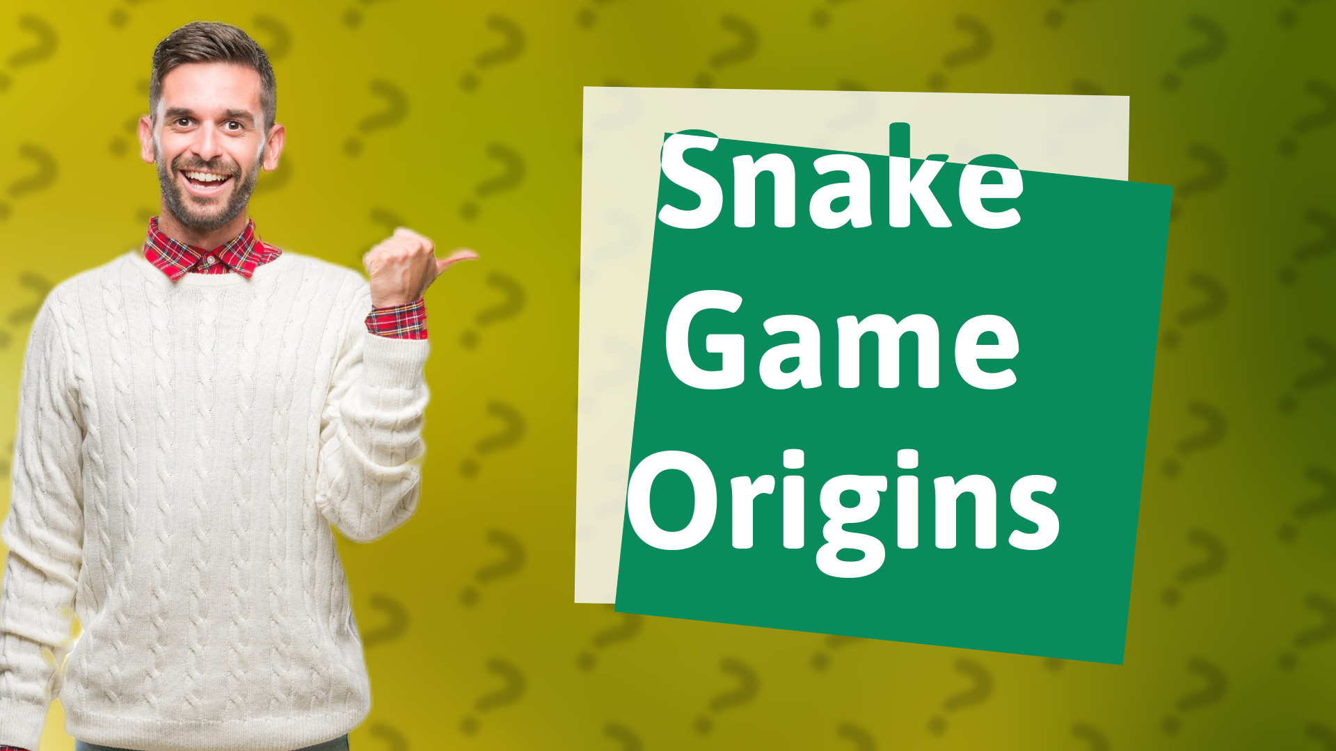 Snake Game Origins