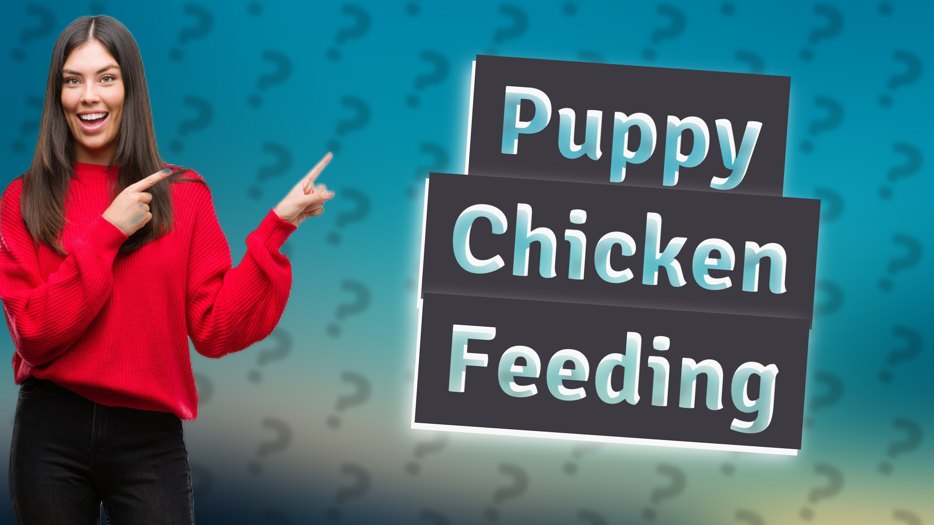 Puppy Chicken Feeding