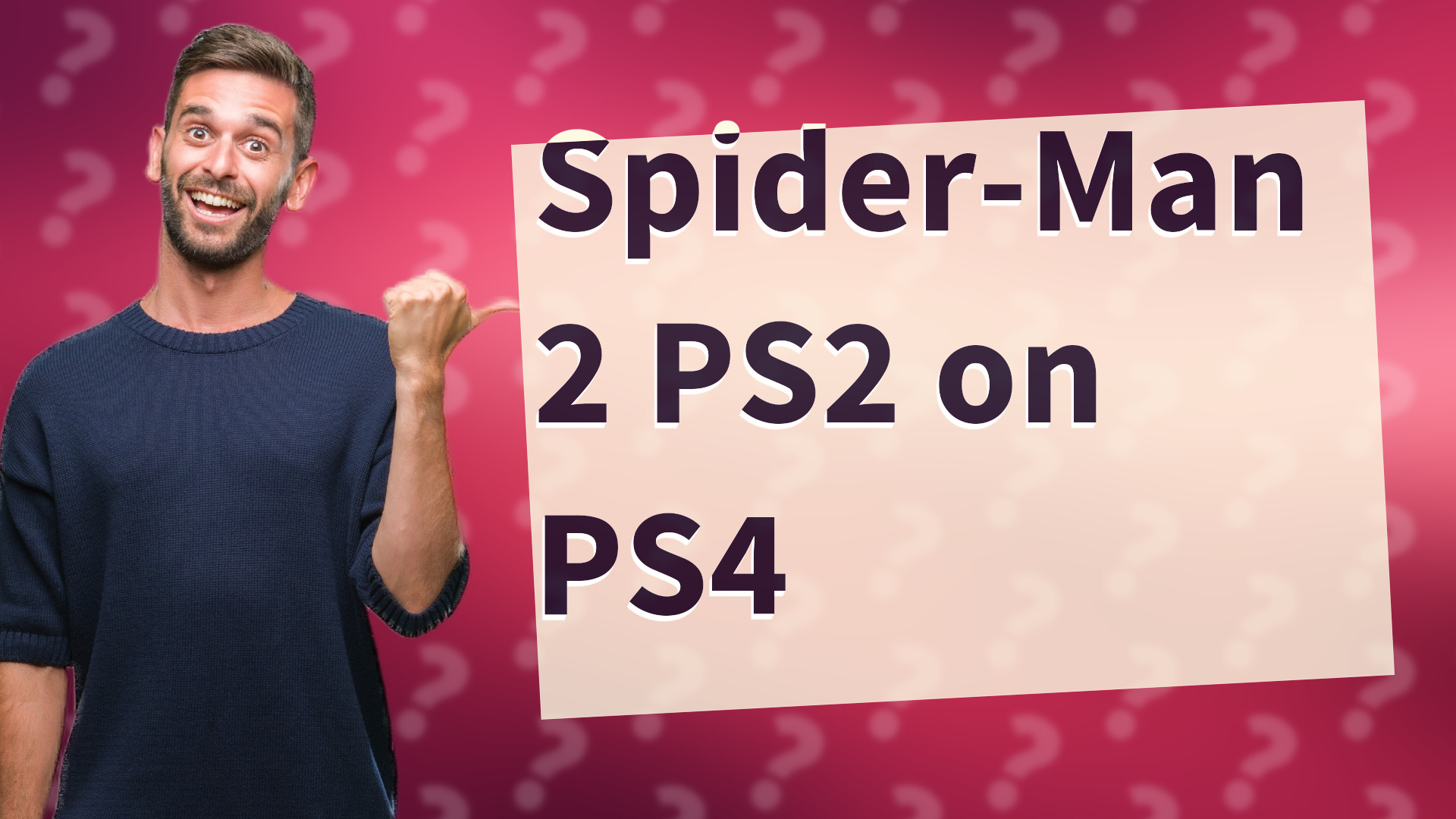 Spider-Man 2 PS2 on PS4
