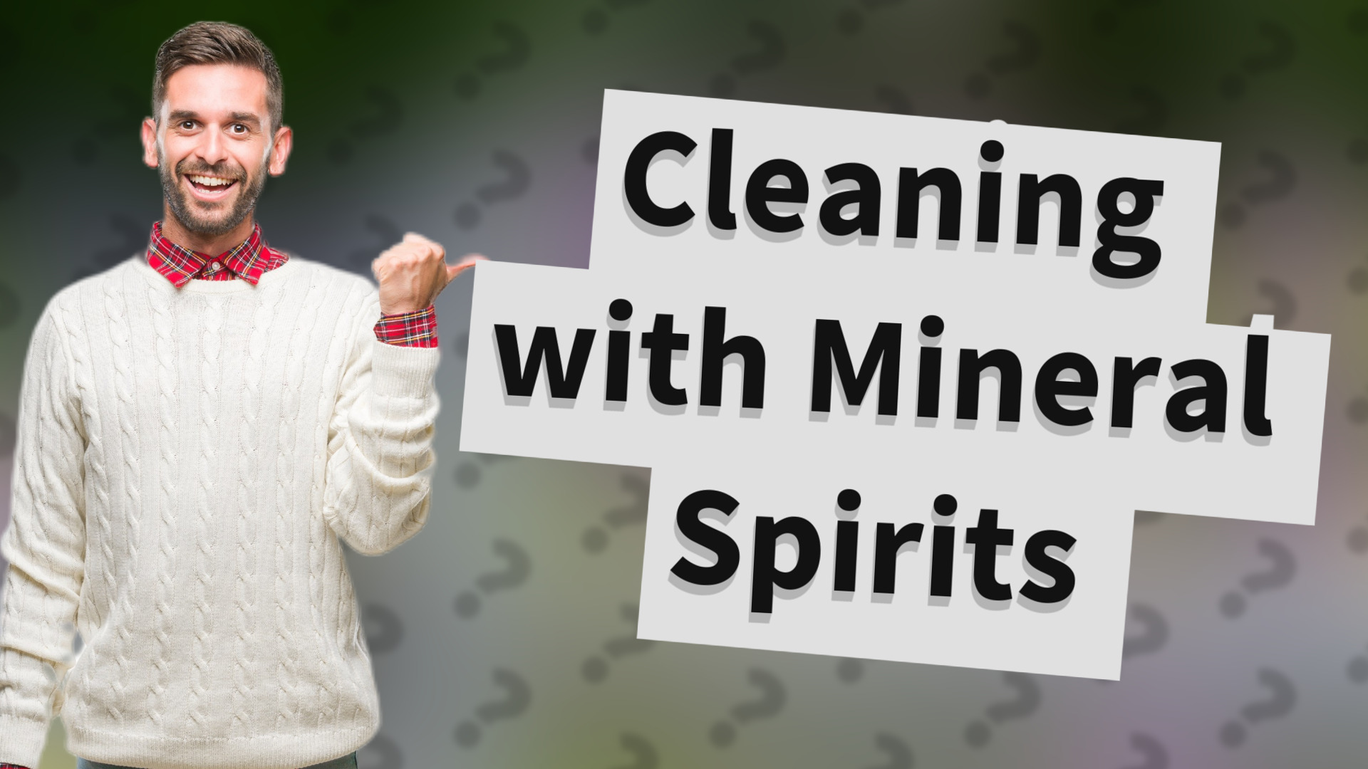 Cleaning with Mineral Spirits