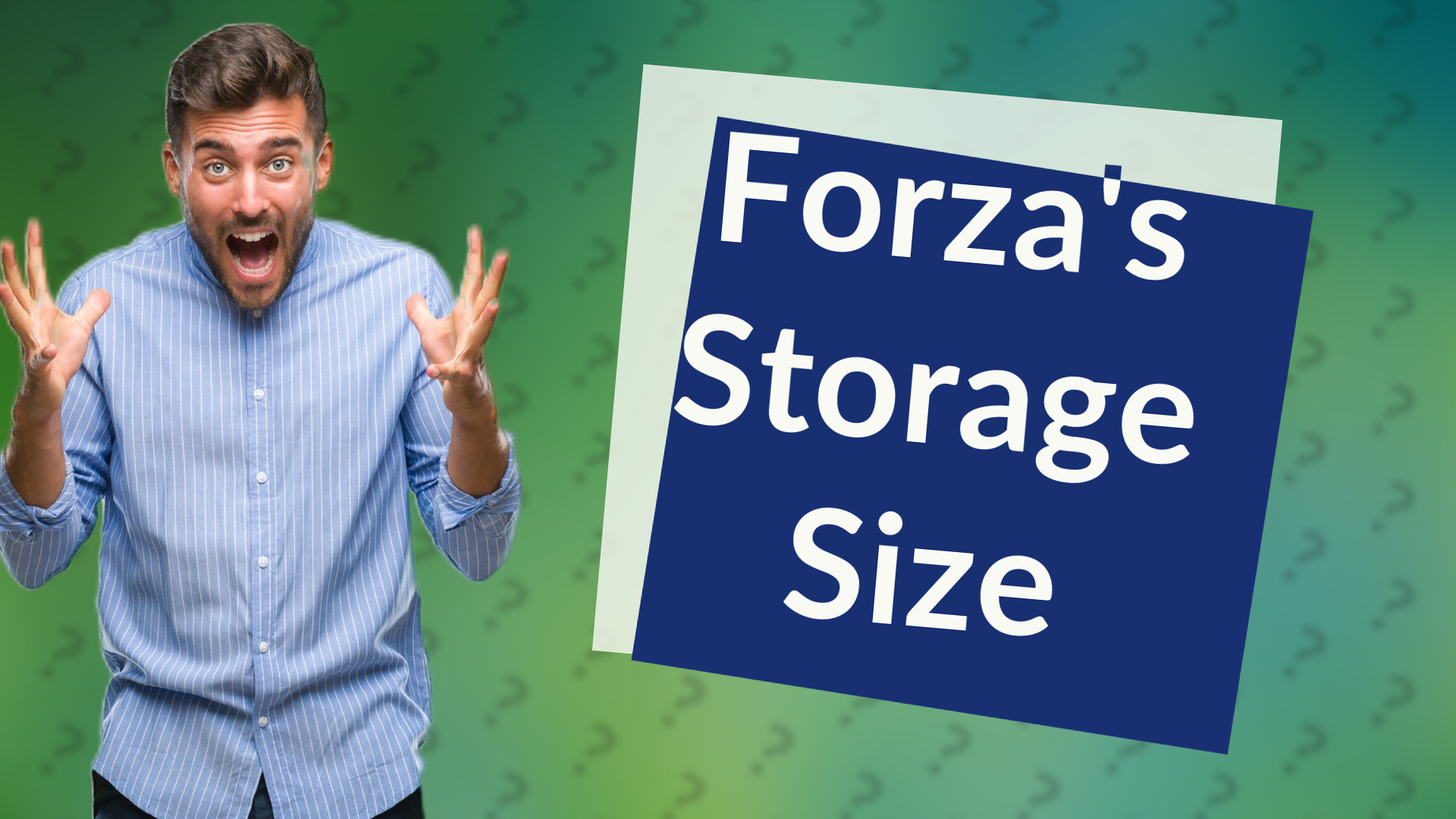 Forza's Storage Size