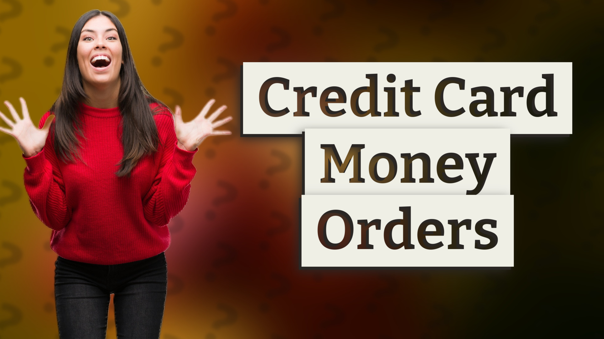 Credit Card Money Orders
