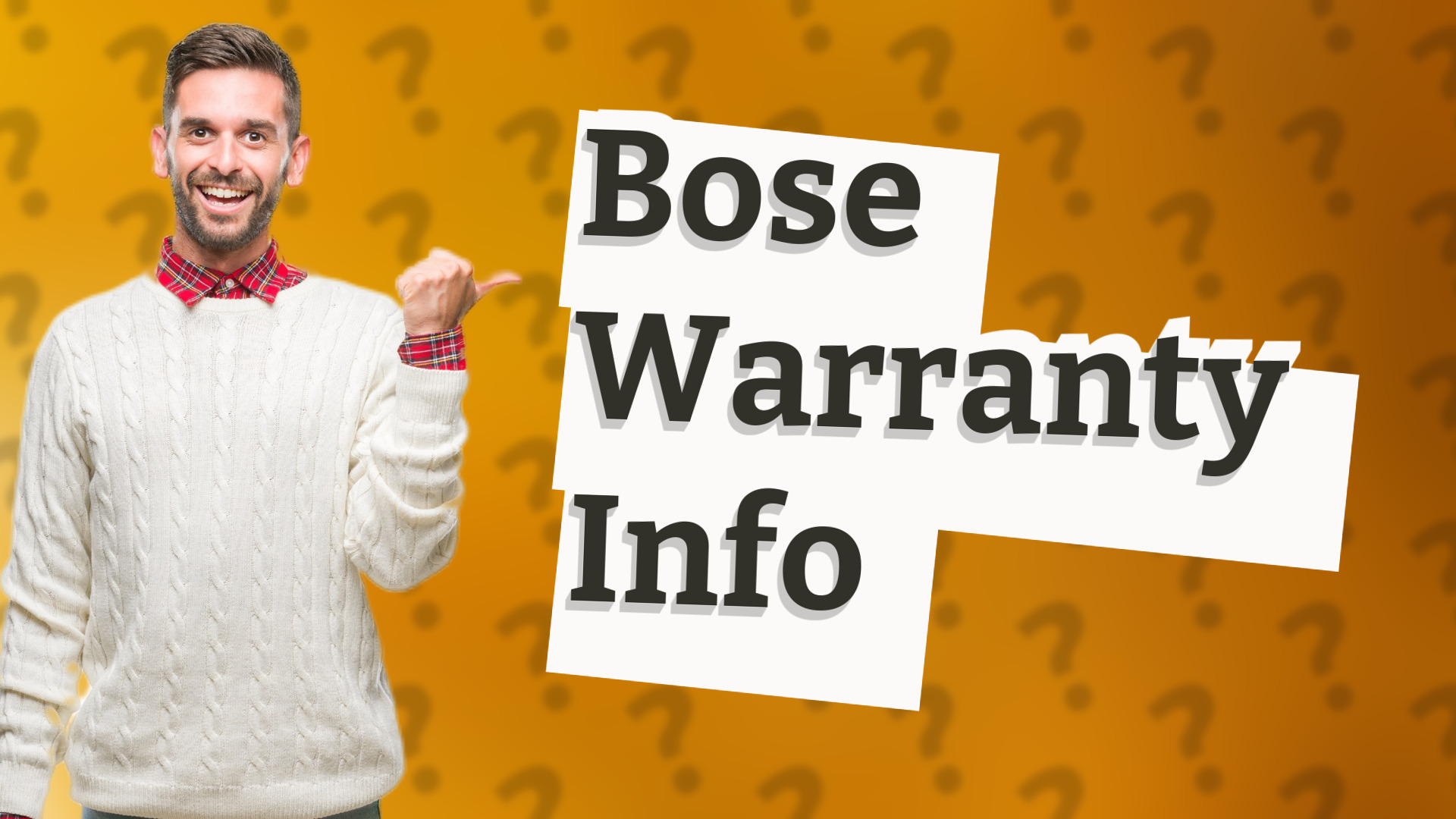 Bose Warranty Info