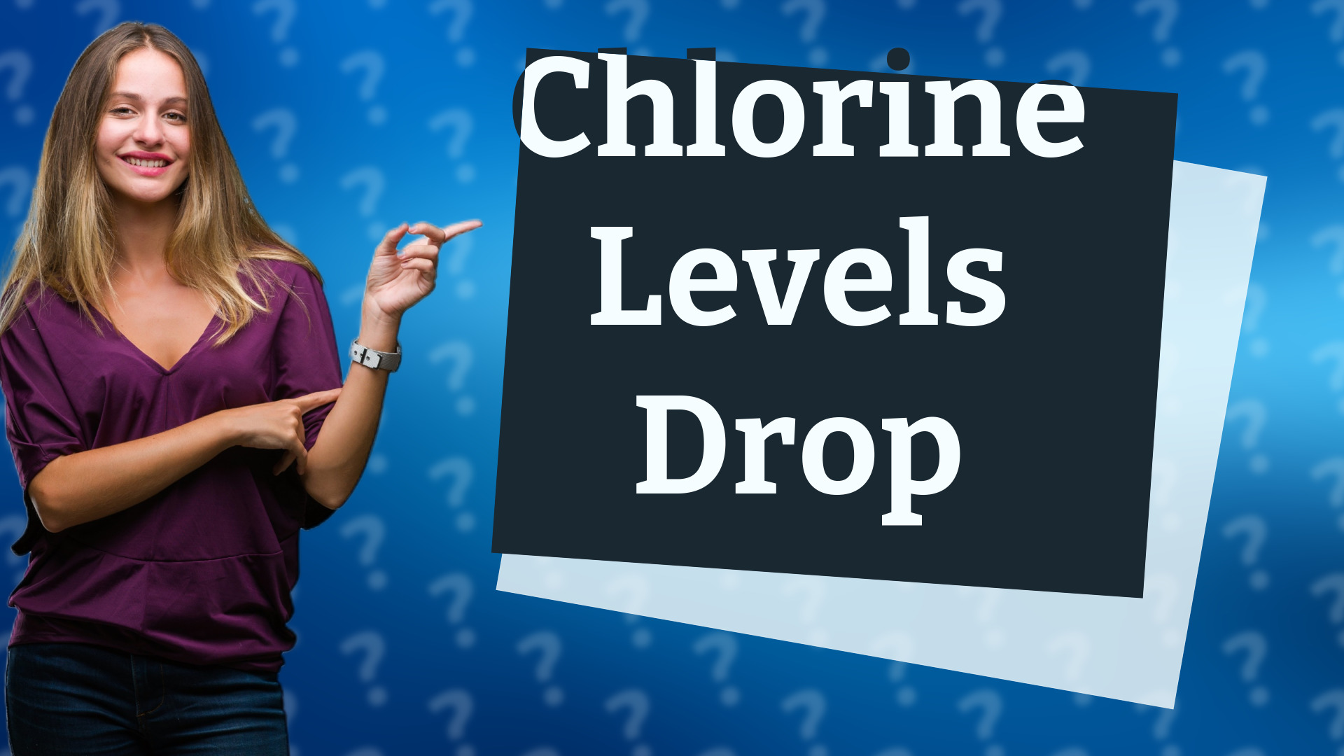 Chlorine Levels Drop