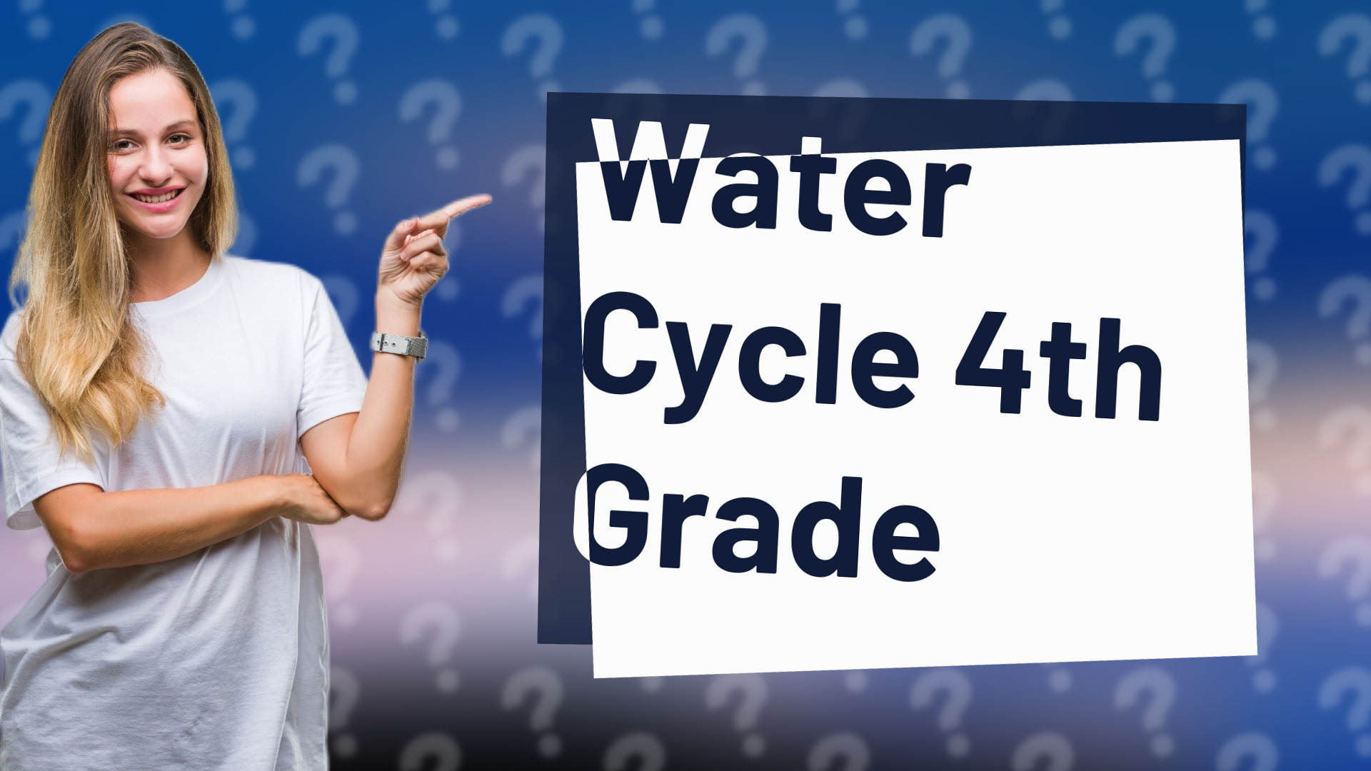 Water Cycle 4th Grade