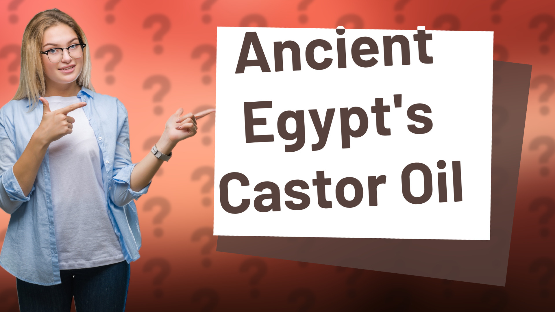 Ancient Egypt's Castor Oil