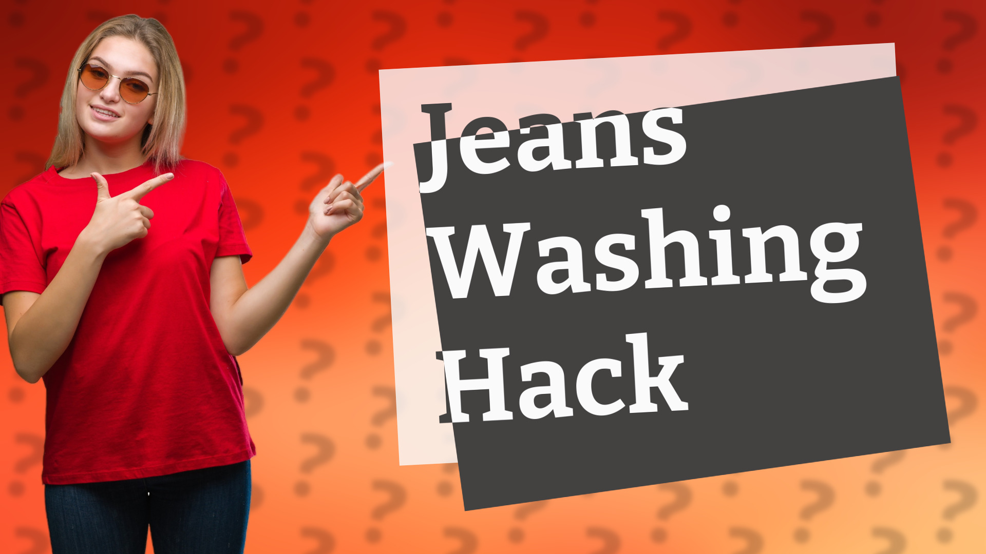 Jeans Washing Hack