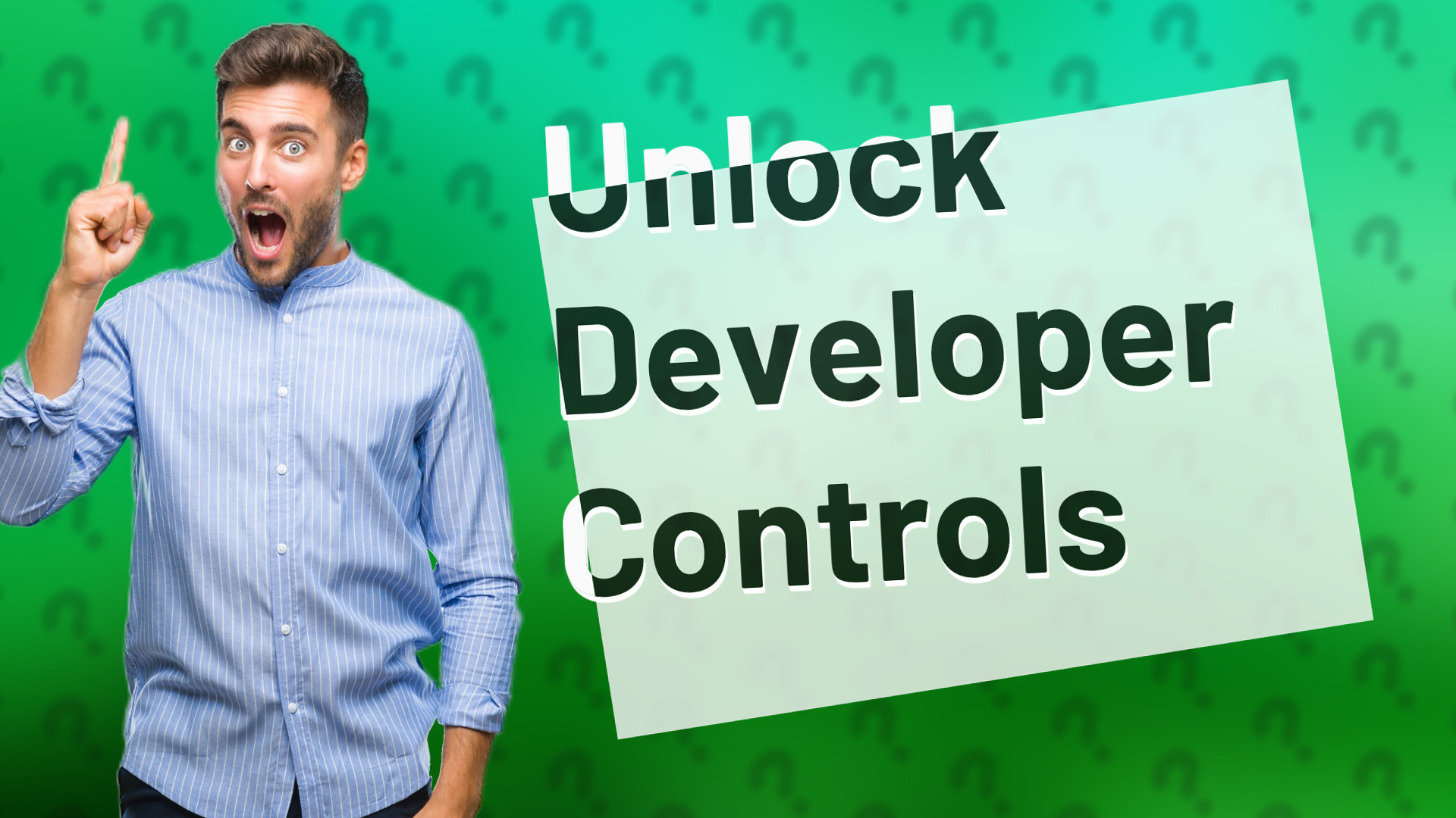 Unlock Developer Controls