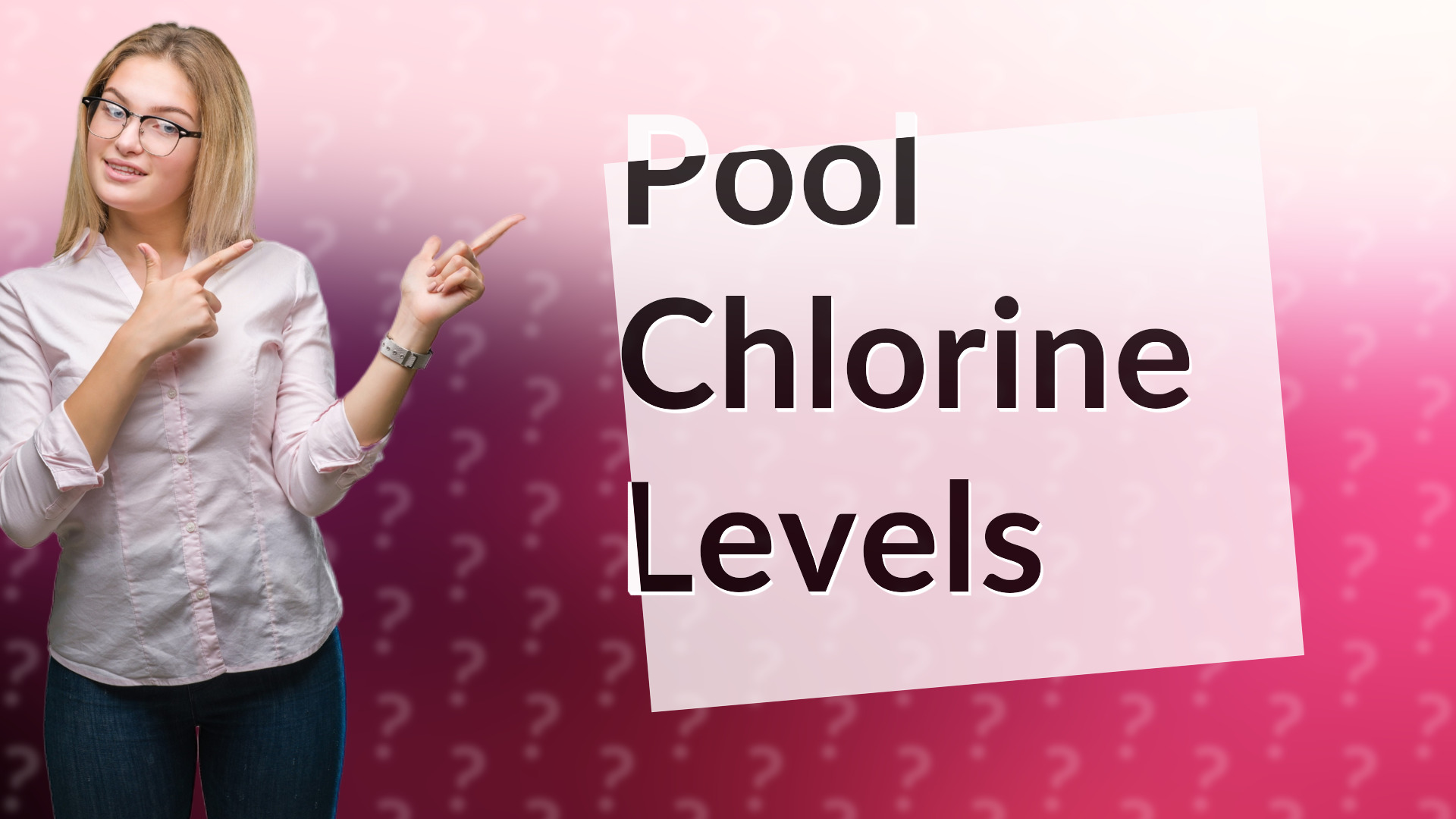 Pool Chlorine Levels
