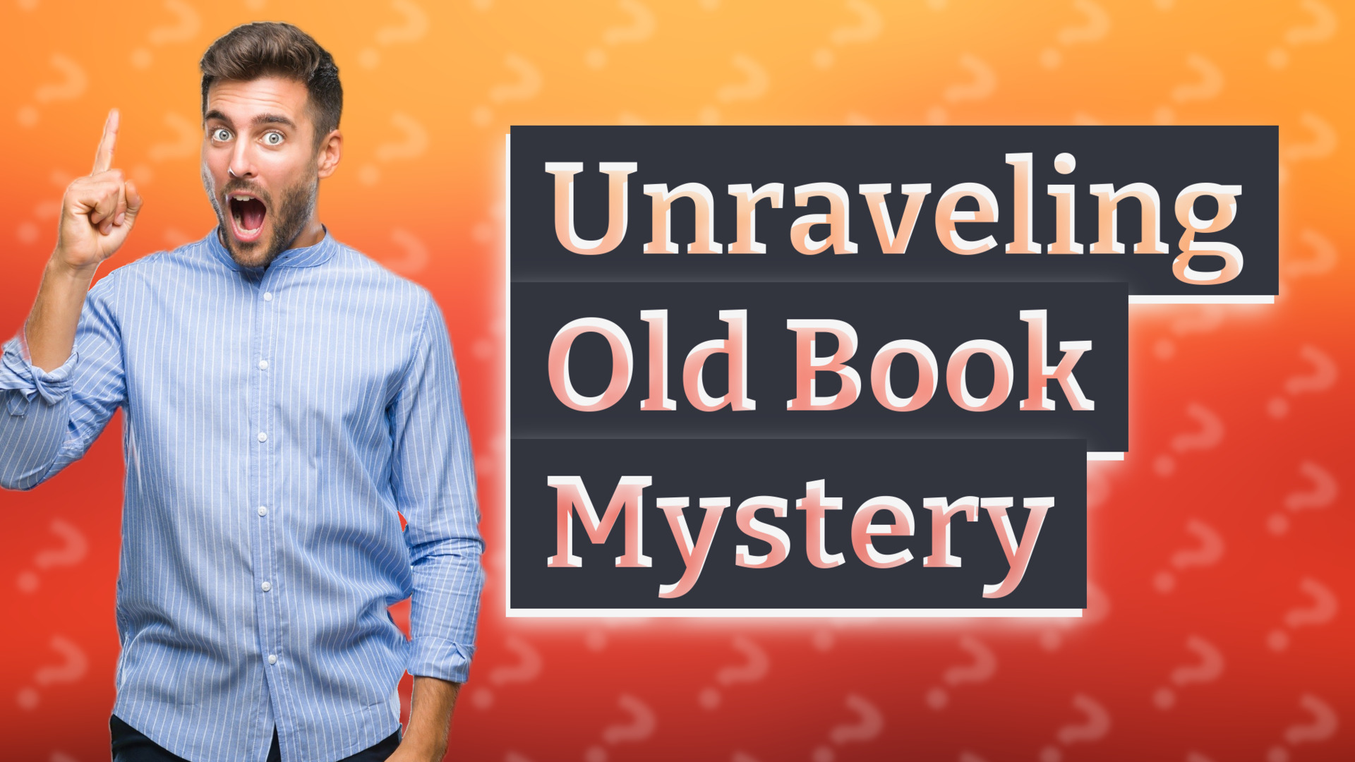 Unraveling Old Book Mystery