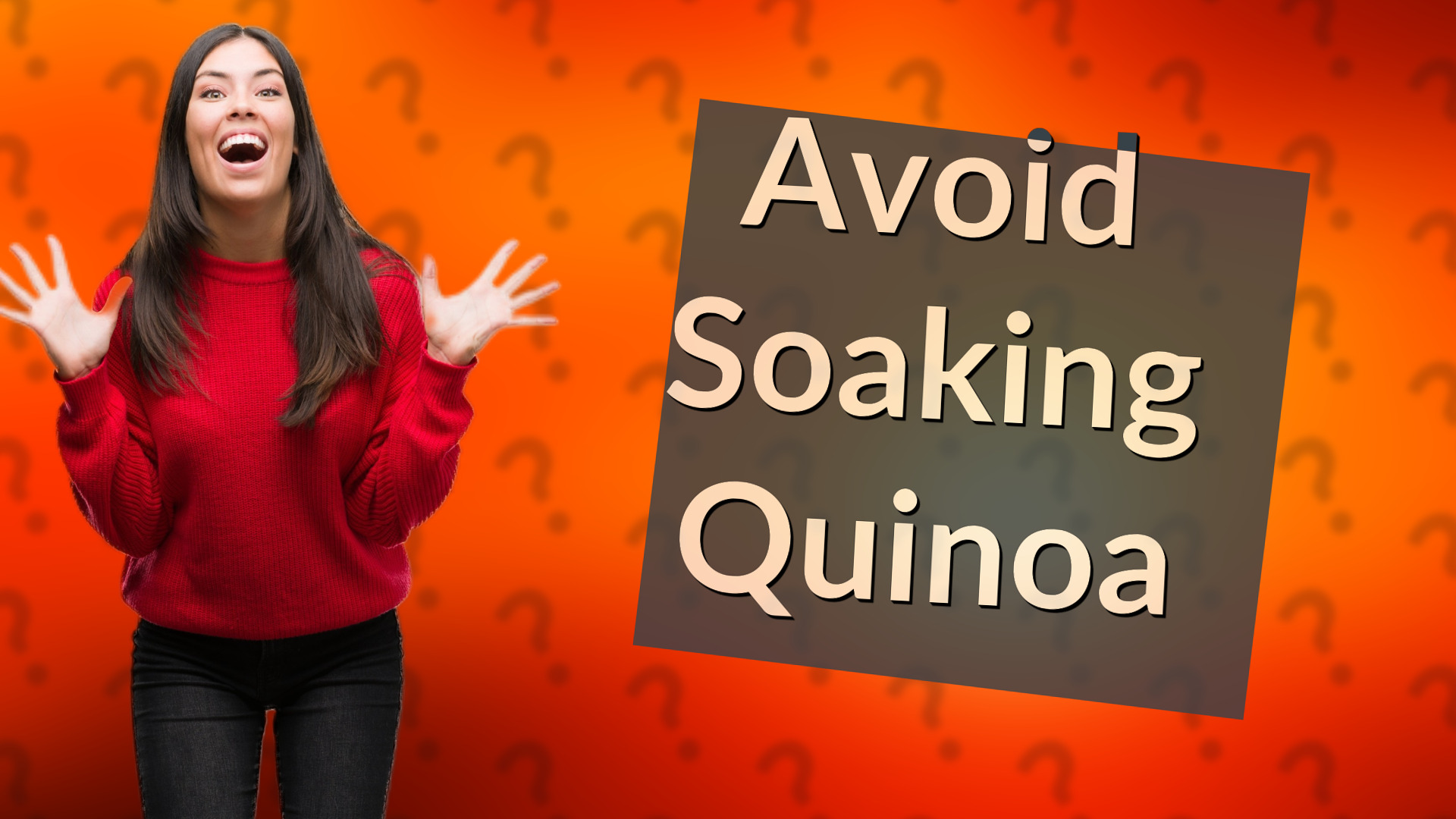 Avoid Soaking Quinoa