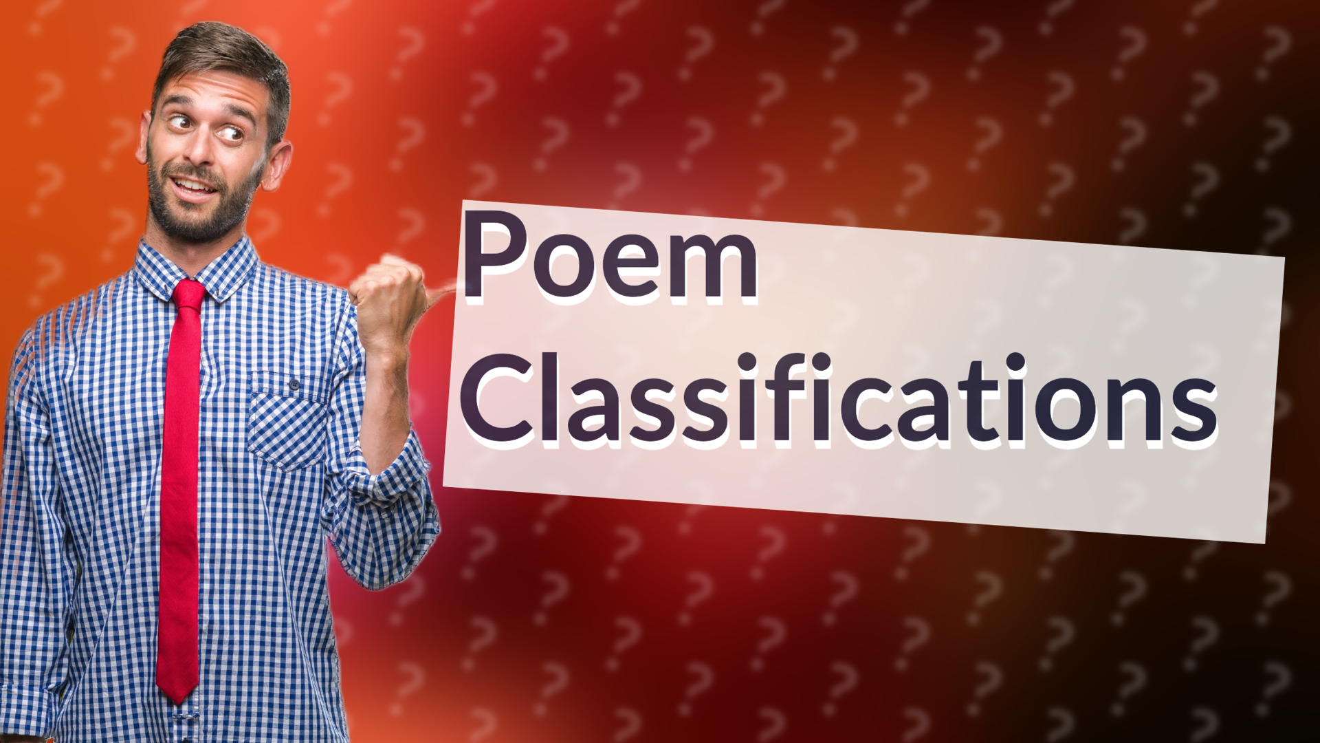 Poem Classifications