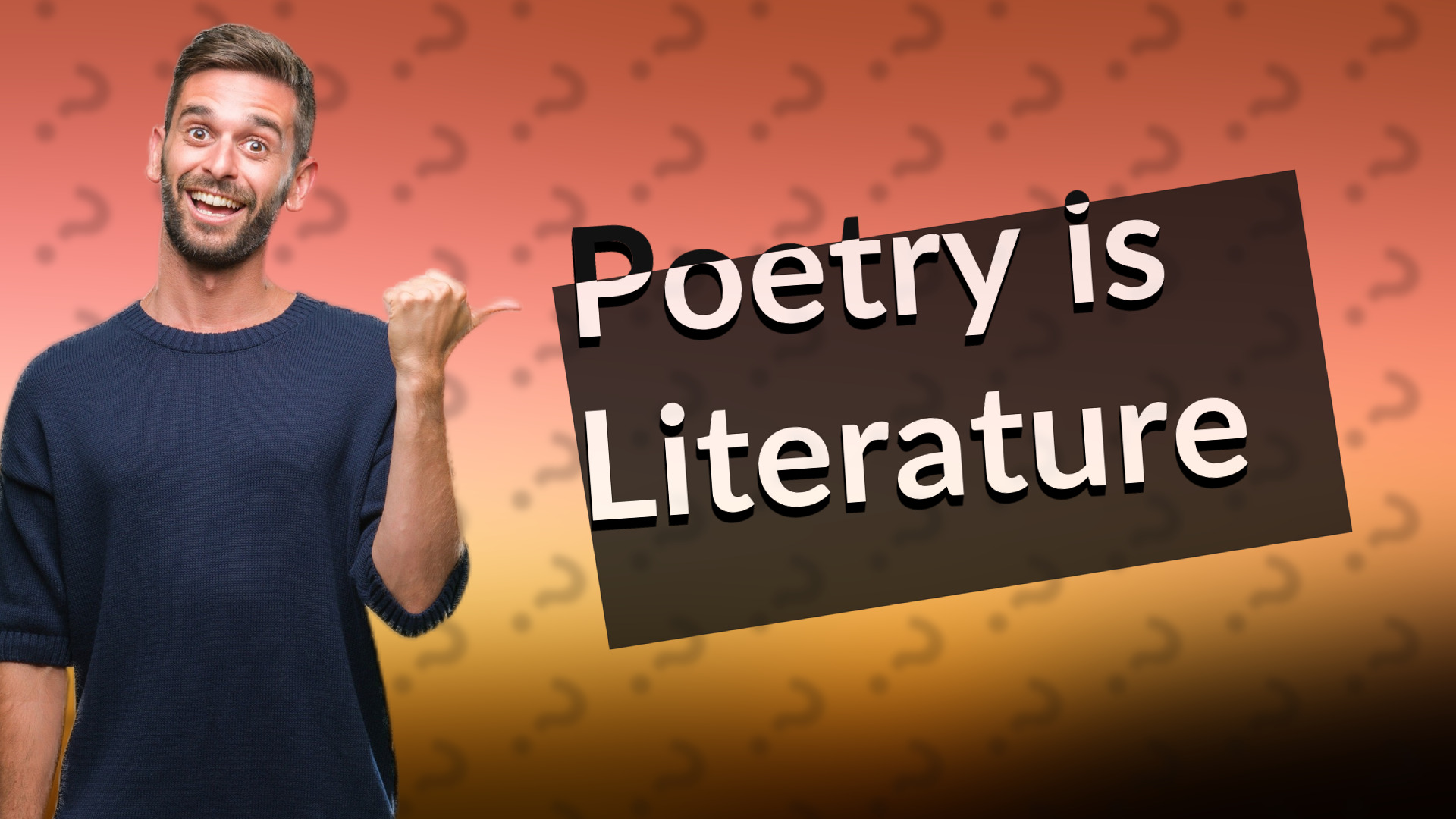 Poetry is Literature